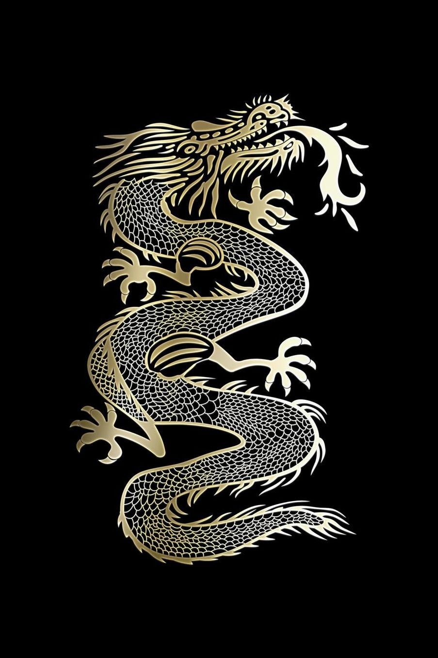 Goldene Chinese Dragon: 120 asistentes reinado asistentes cuaderno a favor de antigï¿½edad Asia China fogatas escupitajo dragï¿½n respiradores -Orientales Japï¿½n nipona universidad talonario a favor de centro de estudios - epï¿½stola revista agenda Para