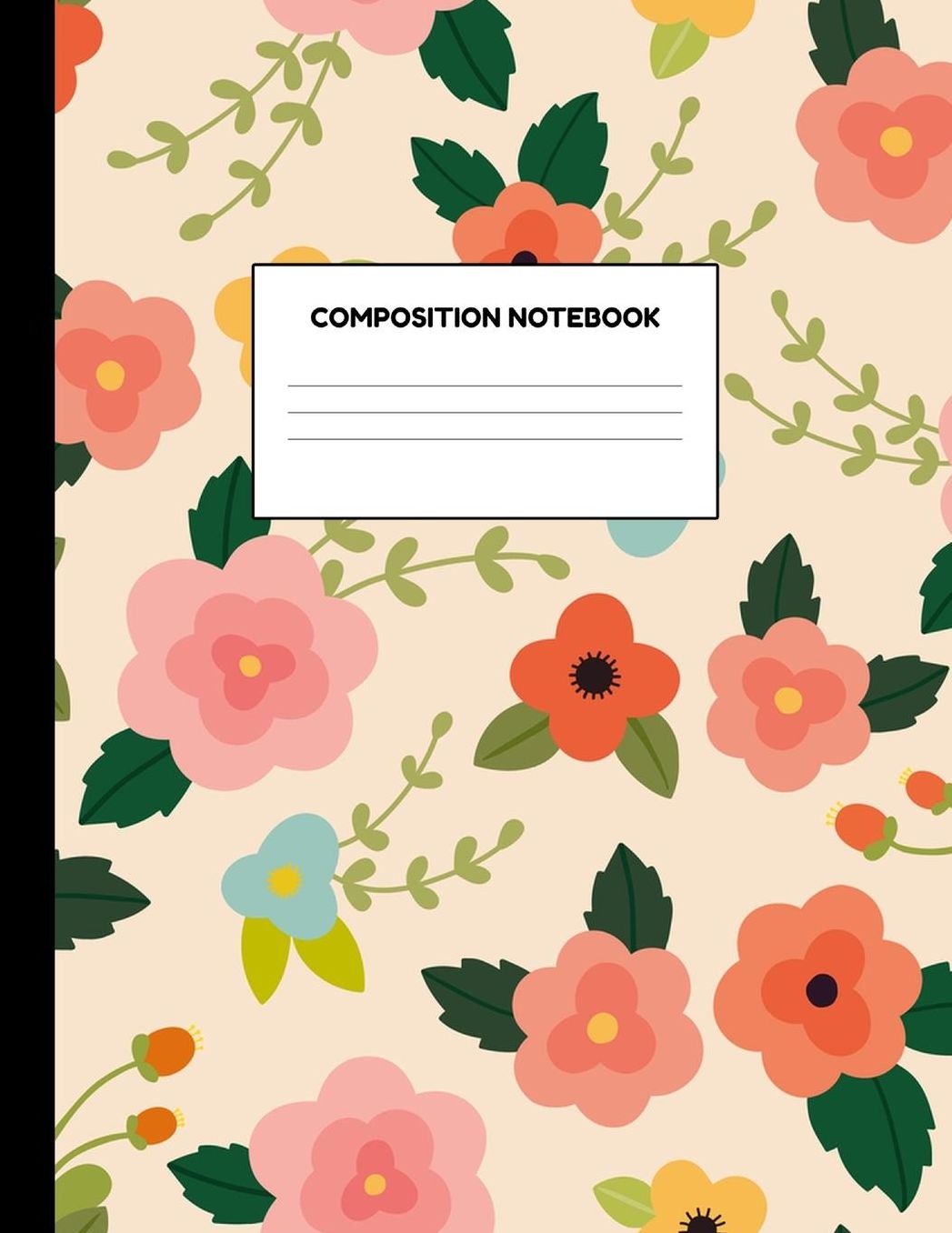 Composition Notebook: Wide Ruled Paper Notebook Journal - Blank Lined Workbook for Teens Kids Students Girls for Home School College for Writing Notes