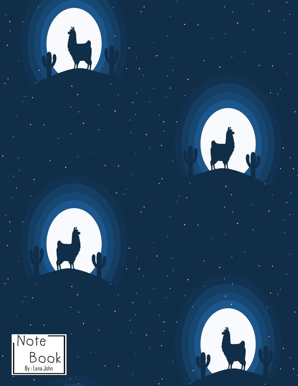 Notebook: Llama in space Notebook and Lined pages, Extra large (8.5 x 11) inches, 110 pages, White paper