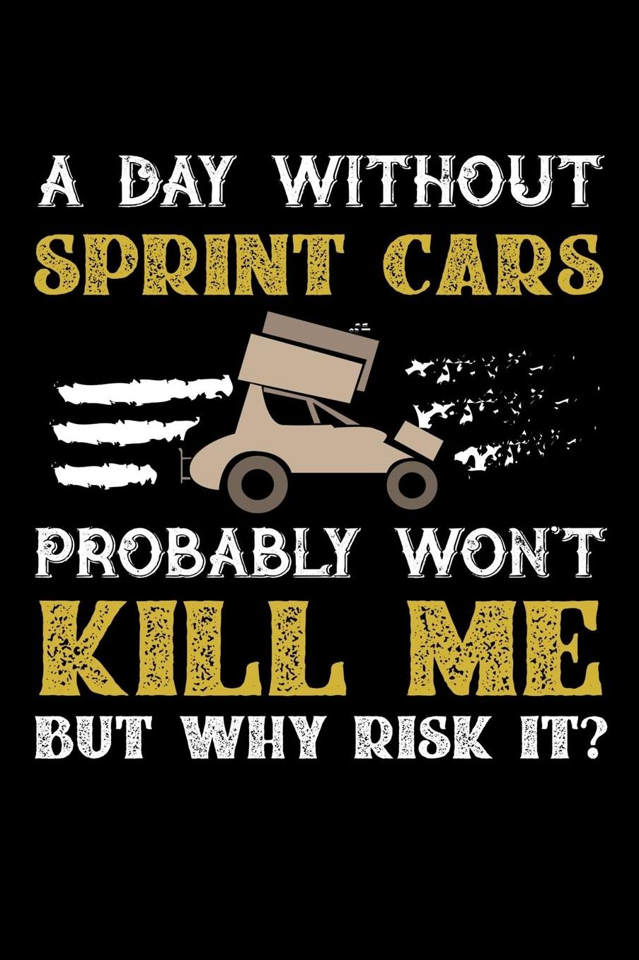 A Day Without Sprintcars Probably Won't Kill Me But Why Risk It?: Daily 100 page 6 x 9 journal to jot down your ideas and notes