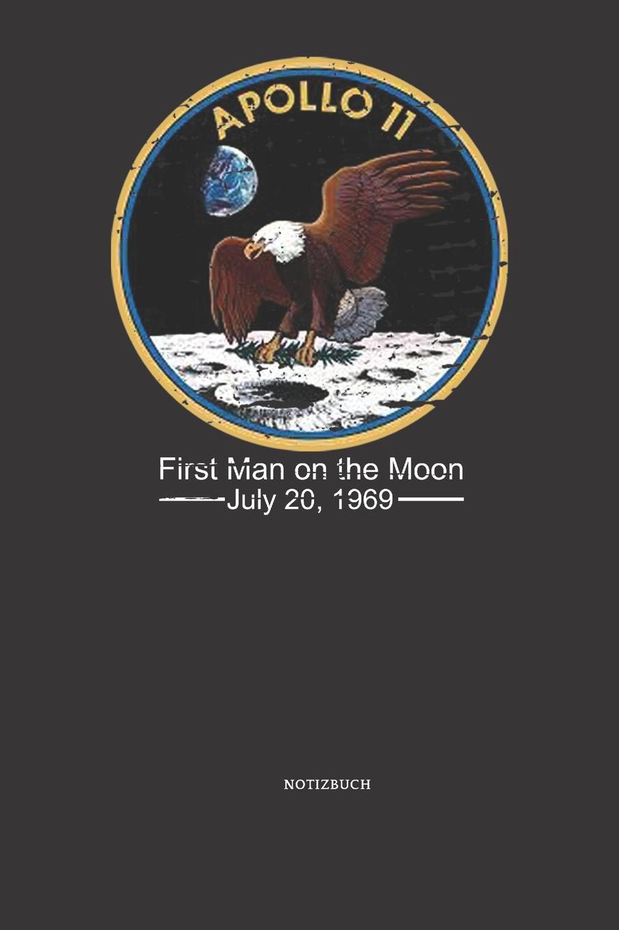 Notizbuch: Apollo 11 Mandala Notizbuch / Tagebuch / Journal mit 120 leeren Linierte Seiten astronaut,