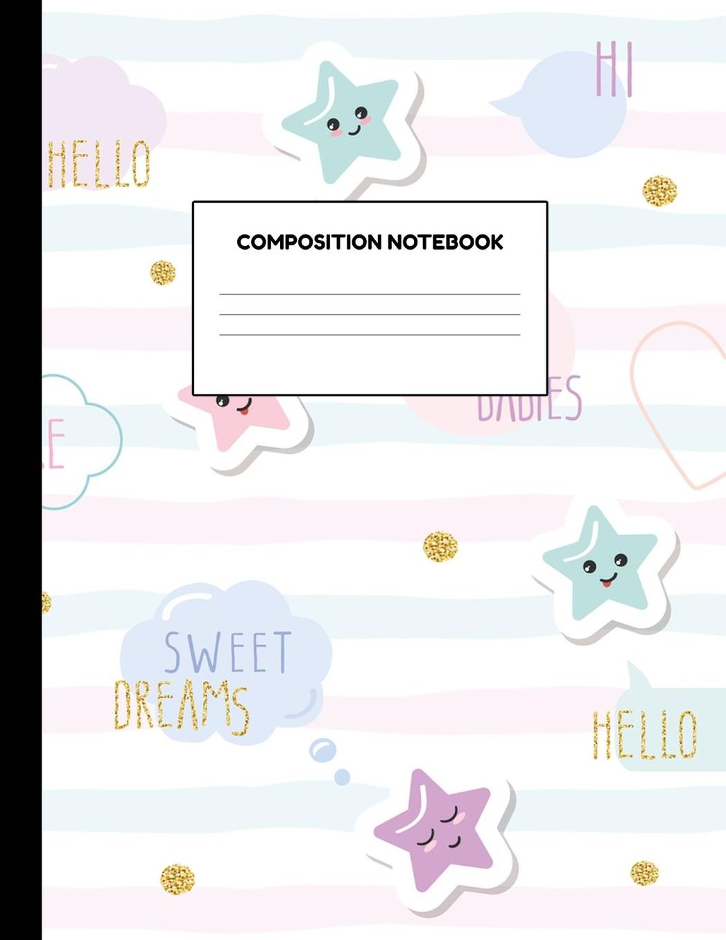 Composition Notebook: Wide Ruled Paper Notebook Journal - Blank Lined Workbook for Teens Kids Students Girls for Home School College for Writing Notes