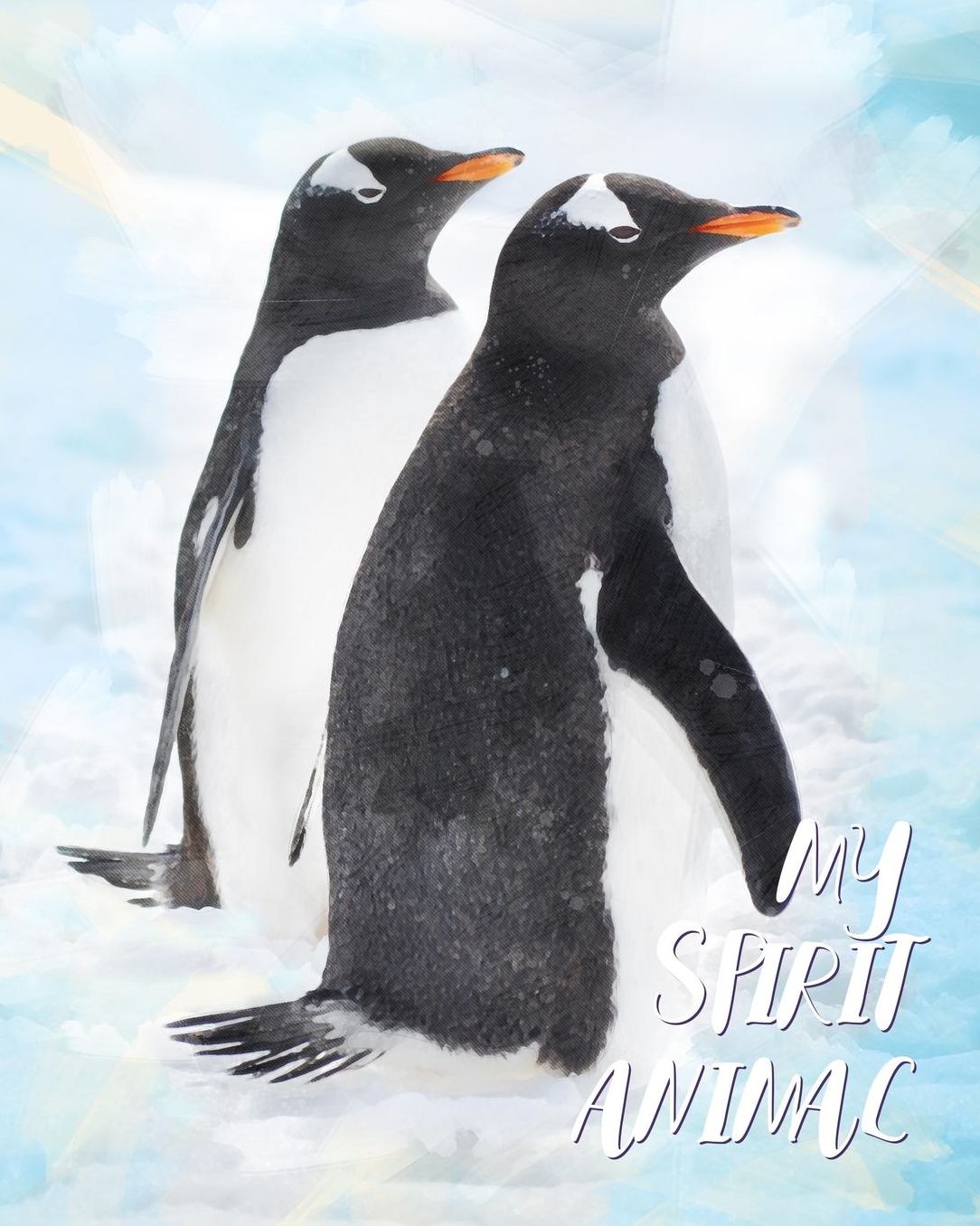 My Spirit Animal: Penguin - Lined Notebook, Diary, Track, Log & Journal - Cute Gift for Kids, Teens, Men, Women Who Love Penguins (8x10 120 Pages)