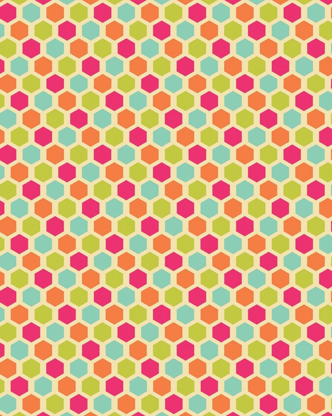 Sketch Journal: Geometric Design (Vintage Hexagon Pattern) 8x10 - Pages are lightly lined with EXTRA WIDE RIGHT MARGINS for sketching, drawing, and writing