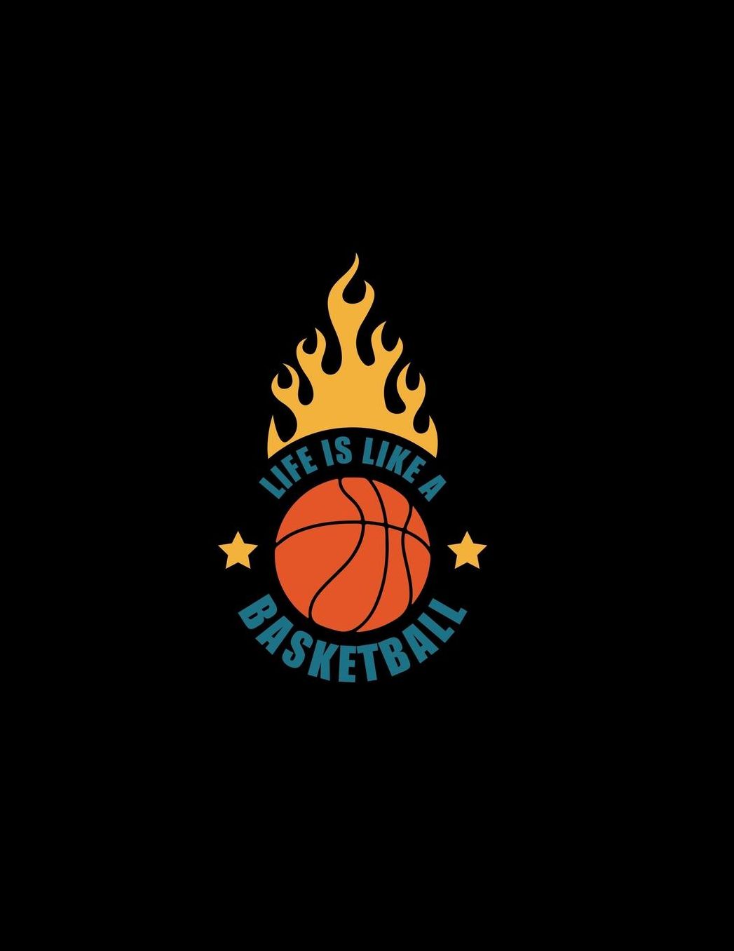 Life Is Like A Basketball: Academic Notebook Student Planner August 2019 - June 2020 - Daily Organizer For Boys or Girls