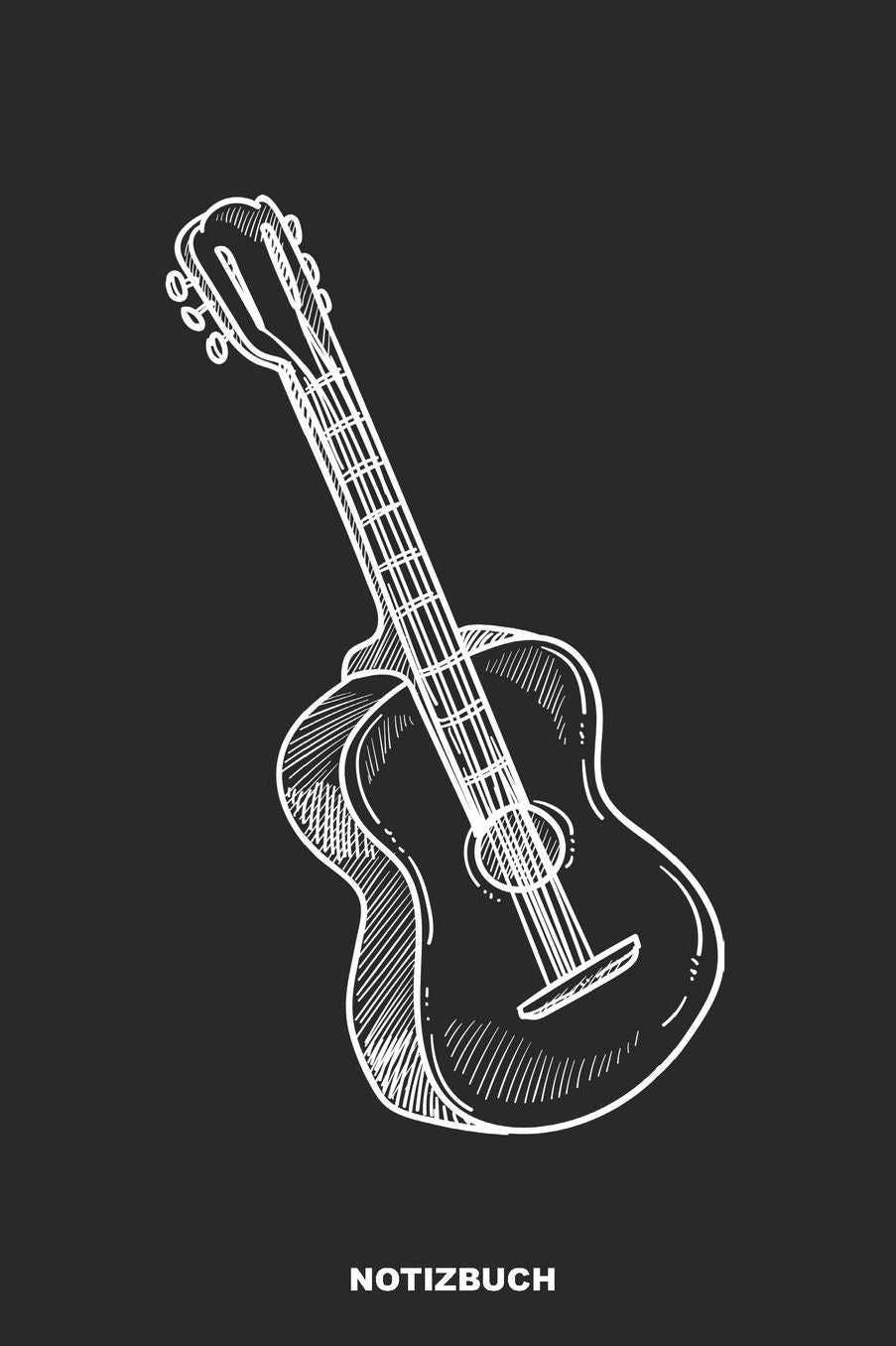 Notizbuch: Punktiertes Gitarre Notizbuch oder Giatrren Notizheft Gepunktet - Musik Journal fï¿½r Mï¿½nner und Frauen punktiert