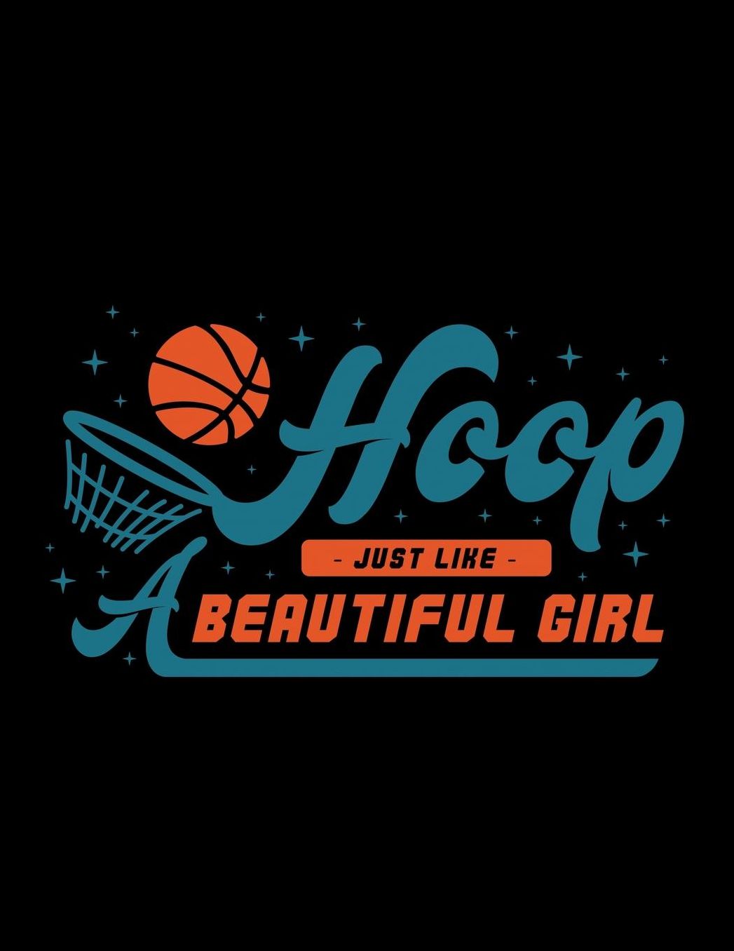 Hoop Just Like A Beautiful Girl: Basketball Student Planner - Daily Academic Agenda - August 2019 - June 2020 Organizer