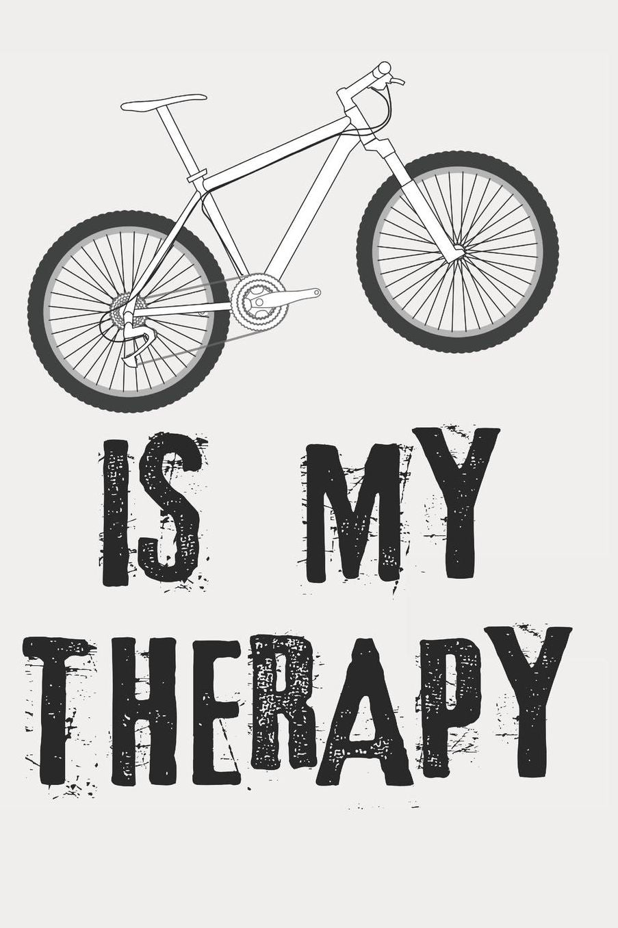 Biking Is My Therapy: Journal Notebook To Write In
