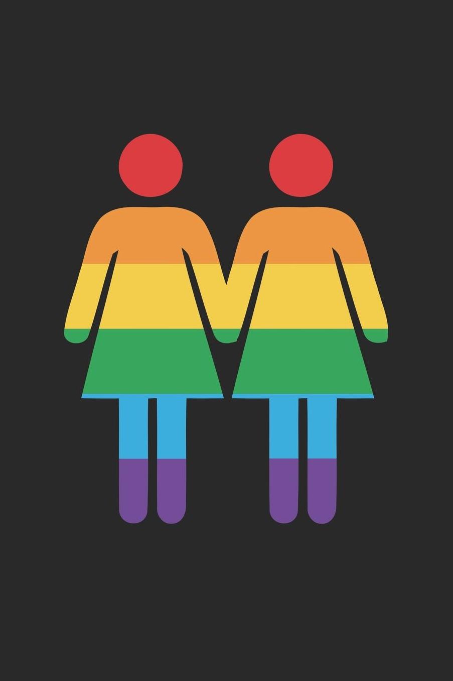 LGBT Notebook - LGBT Women Lesbian Support LGBT Pride Month Gift - LGBT J: Medium College-Ruled Journey Diary, 110 page, Lined, 6x9 (15.2 x 22.9 cm)