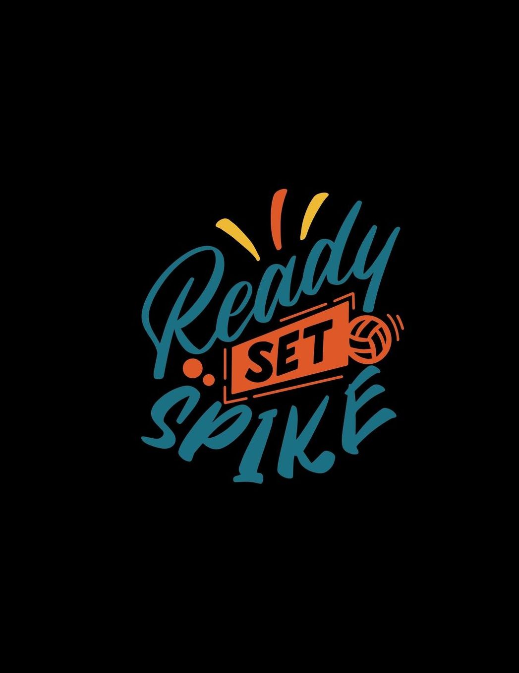 Ready Set Spike: High School Calendar Yearly Organizer - 2019-2020 Student Planner - Volleyball