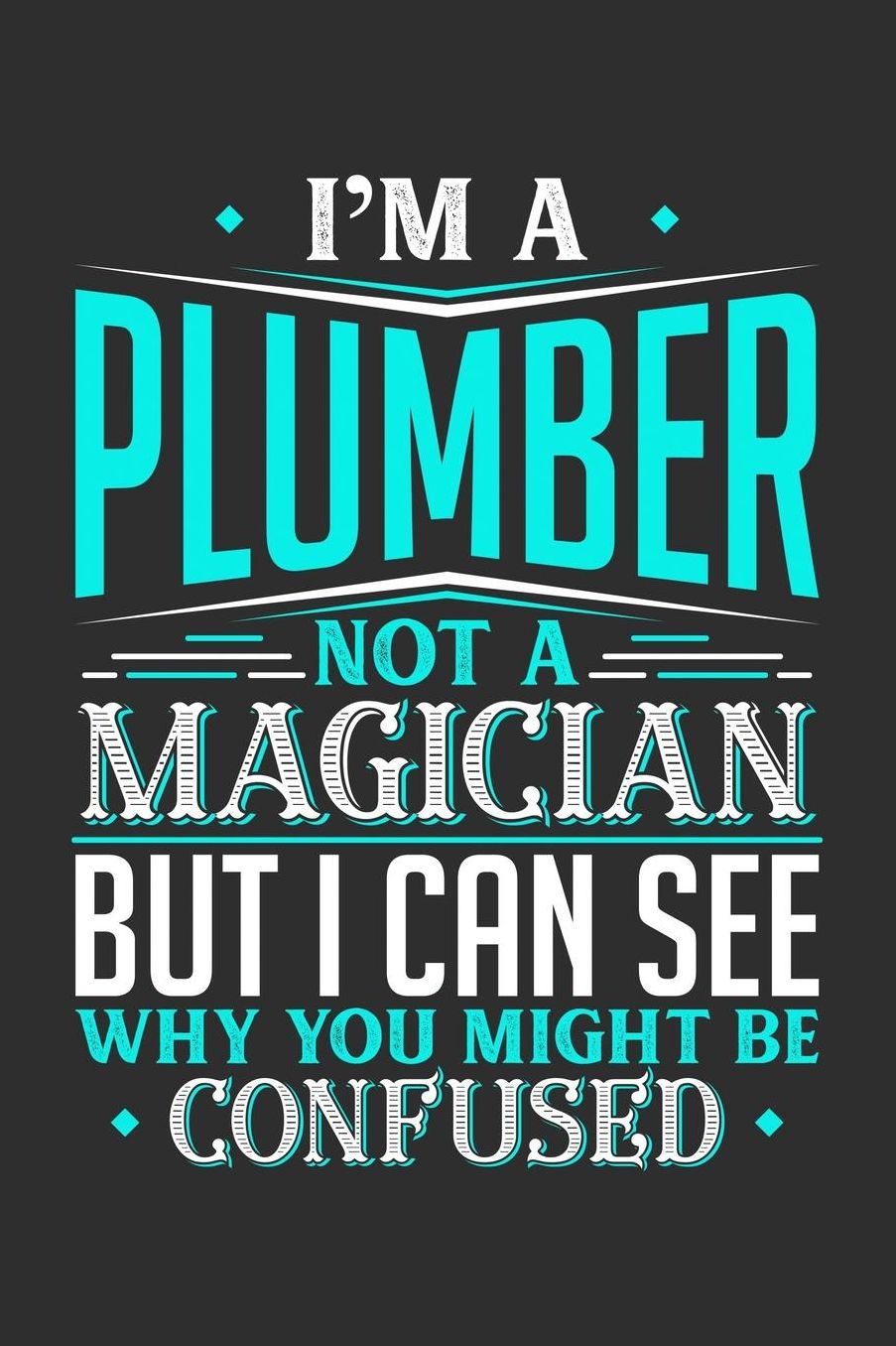 I'm A Plumber Not A Magician But I can See Why You Might Be Confused: Daily 100 page 6 x 9 journal to jot down your ideas and notes
