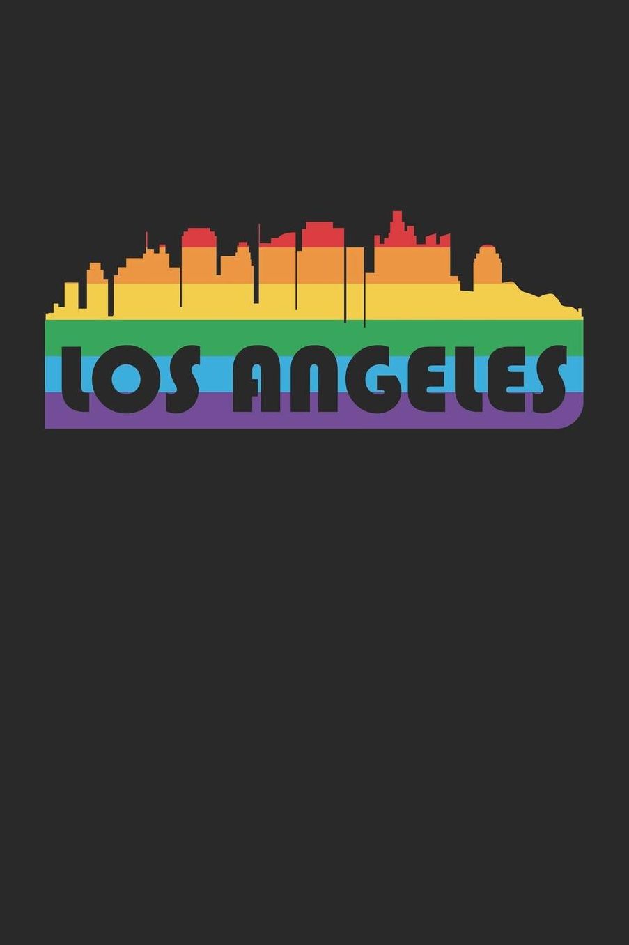 LGBT Notebook - LGBT Flag Los Angeles Love Support Equality LGBT Ally - LGBT Journal: Medium College-Ruled Journey Diary, 110 page, Lined, 6x9 (15.2 x 22.9 cm)