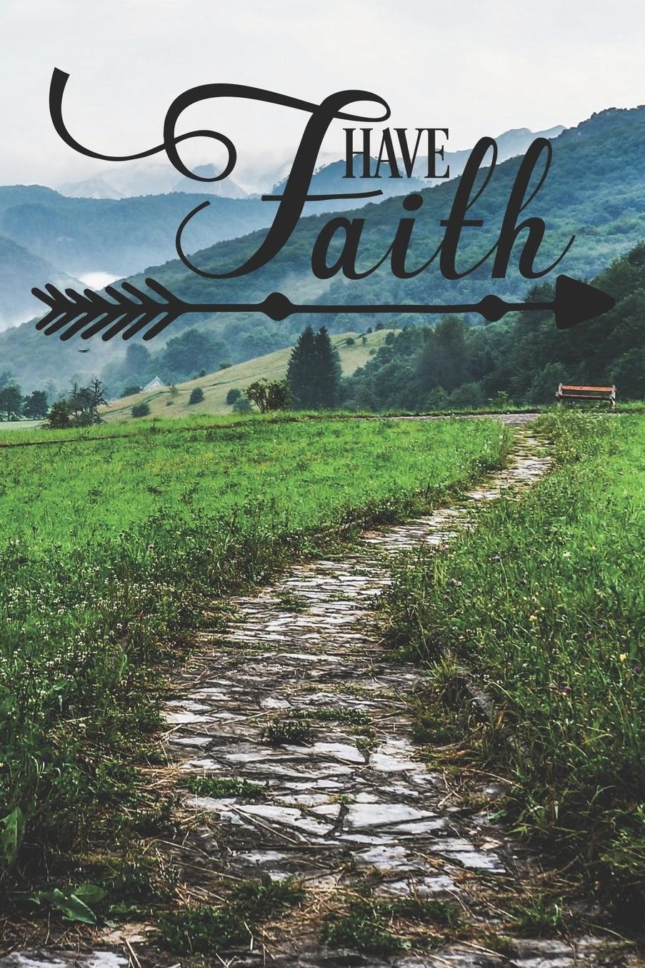 Have Faith: Amazing Faith Notebook Journal Diary to write in - mountain landscape