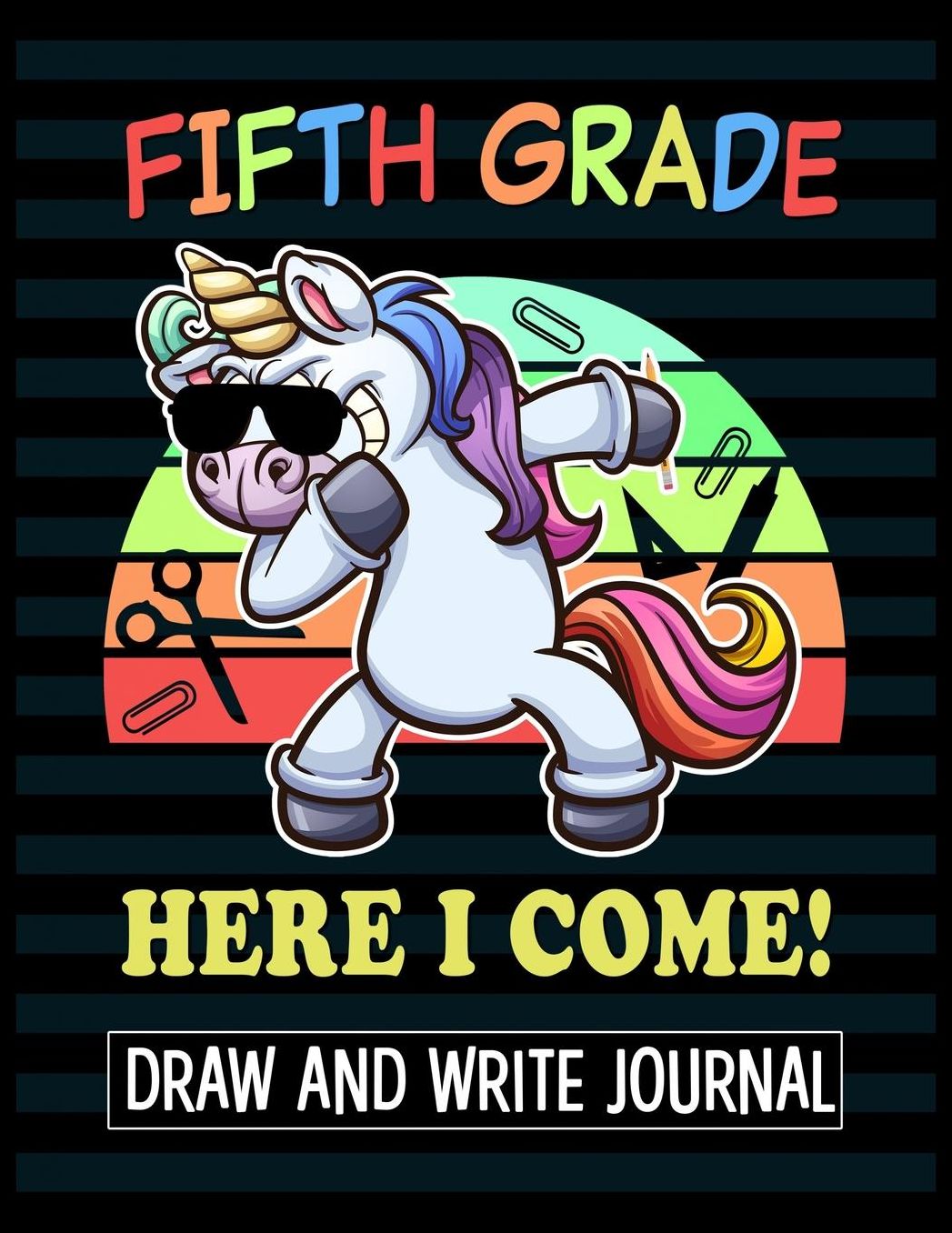 Fifth Grade Here I Come Draw and Write Journal: Kids Sloth 5th Grade Back to School Book with sections and lines to write notes in class.