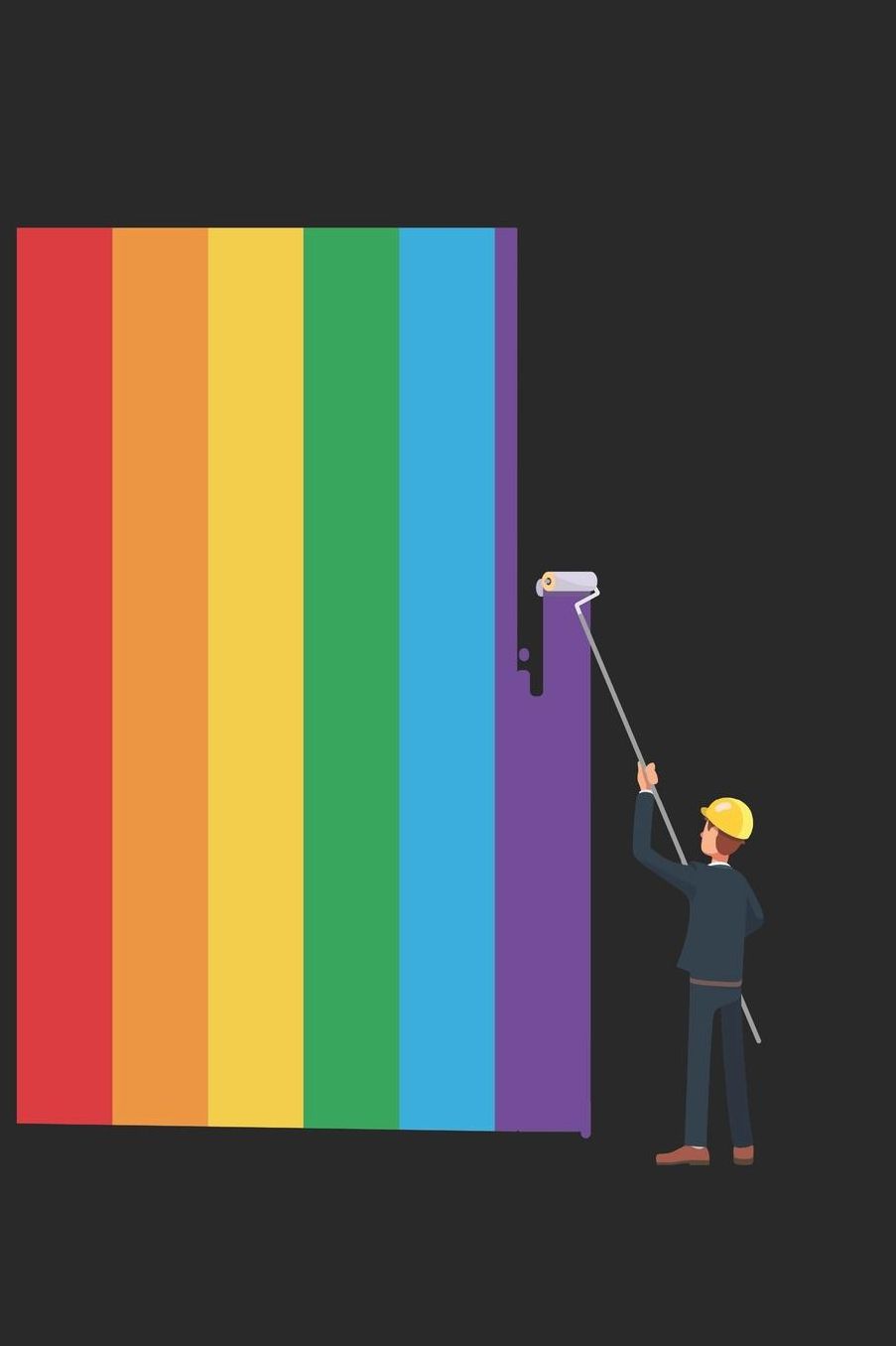 LGBT Notebook - LGBT Pride LGBT Awareness Month Flag Gay Rights March - LGBT Journal: Medium College-Ruled Journey Diary, 110 page, Lined, 6x9 (15.2 x 22.9 cm)