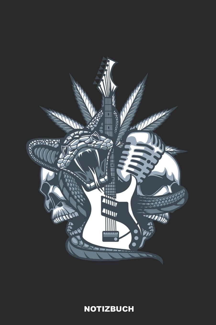 Notizbuch: Punktiertes Gitarre Notizbuch oder Giatrren Notizheft Gepunktet - Musik Journal fï¿½r Mï¿½nner und Frauen punktiert