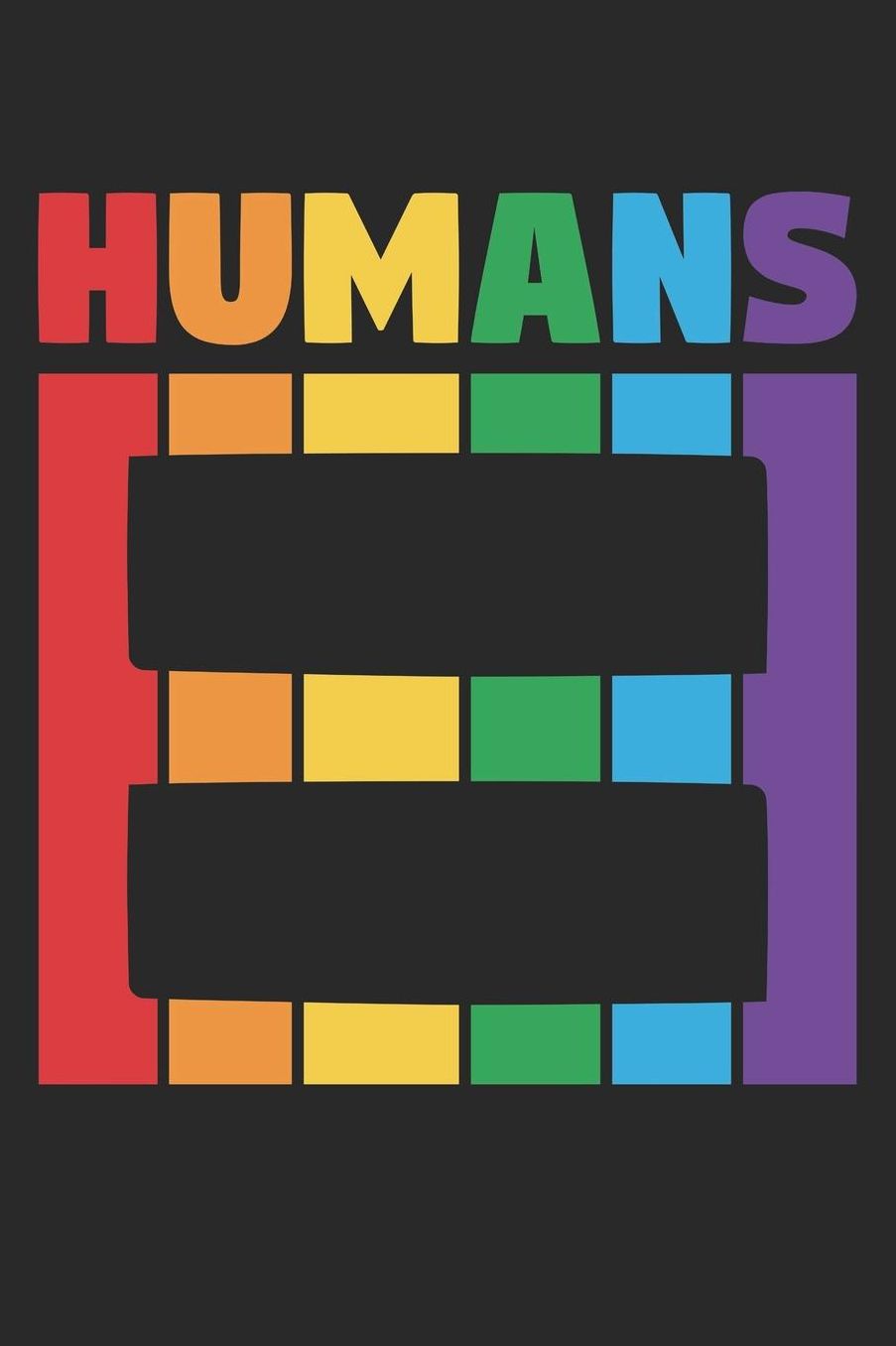 LGBT Notebook - LGBT Equality Humans Rainbow LGBT Support Month Ally - LGBT Journal: Medium College-Ruled Journey Diary, 110 page, Lined, 6x9 (15.2 x 22.9 cm)