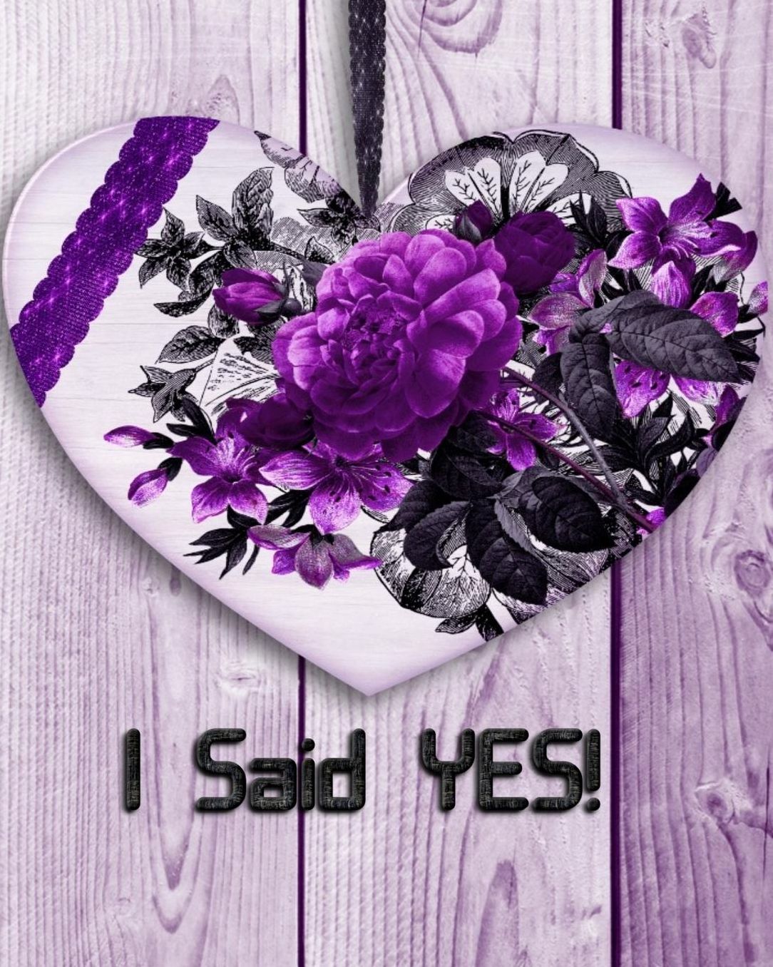 I Said YES!: Rustic Puple Wedding Planner