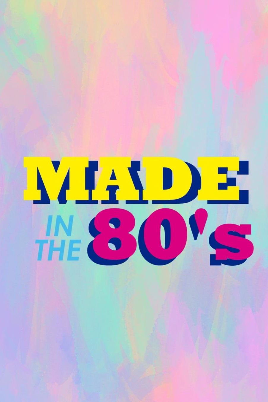 Made In The 80's: Blank Lined Notebook (80's ) Pastel