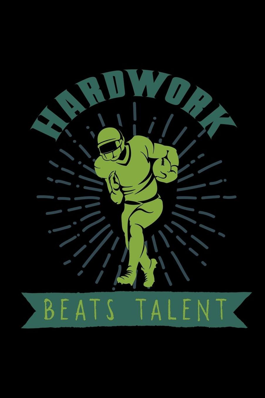 Hardwork beats talent: Notebook Journal Diary 110 Lined pages