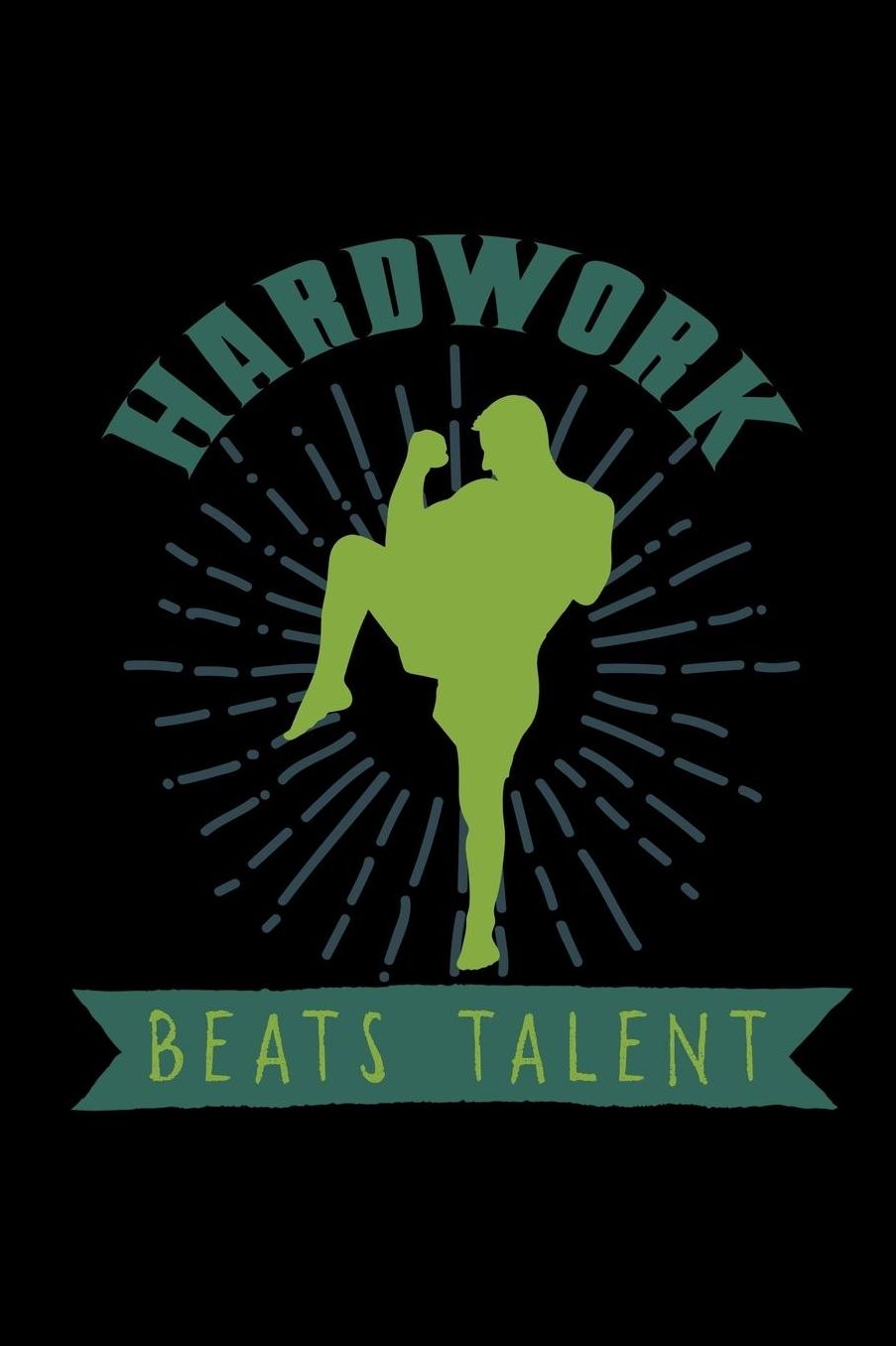 Hardwork beats talent: Notebook Journal Diary 110 Lined pages