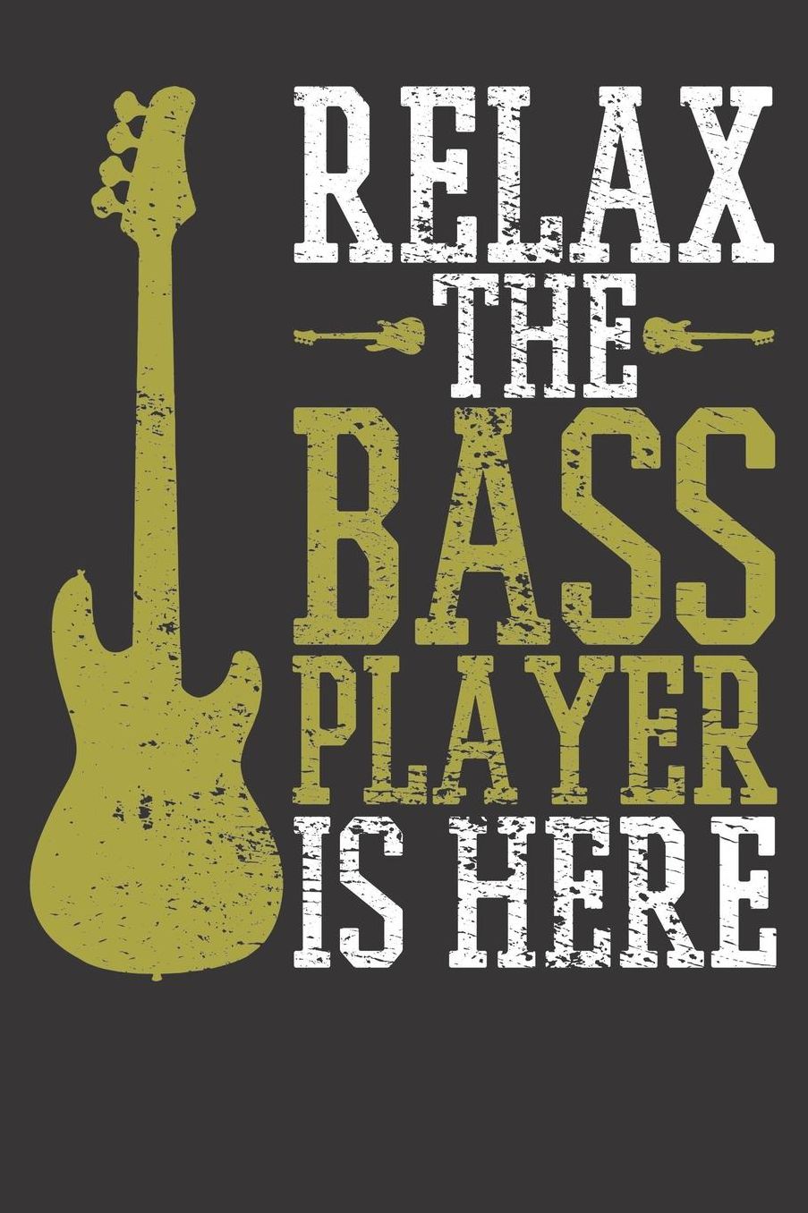 Bass Gift Notebook: Bass Player Guitar Guitarist Rock Metal Music School Vintage 6x9 College Ruled 120 Pages Student Teacher School Notebook Sketchbook Journal