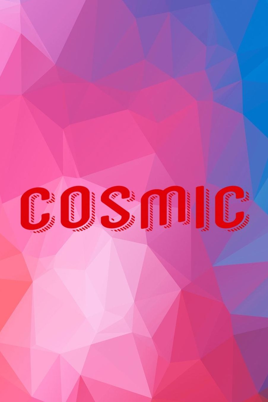 Cosmic: Blank Lined Notebook (80's ) Geometric