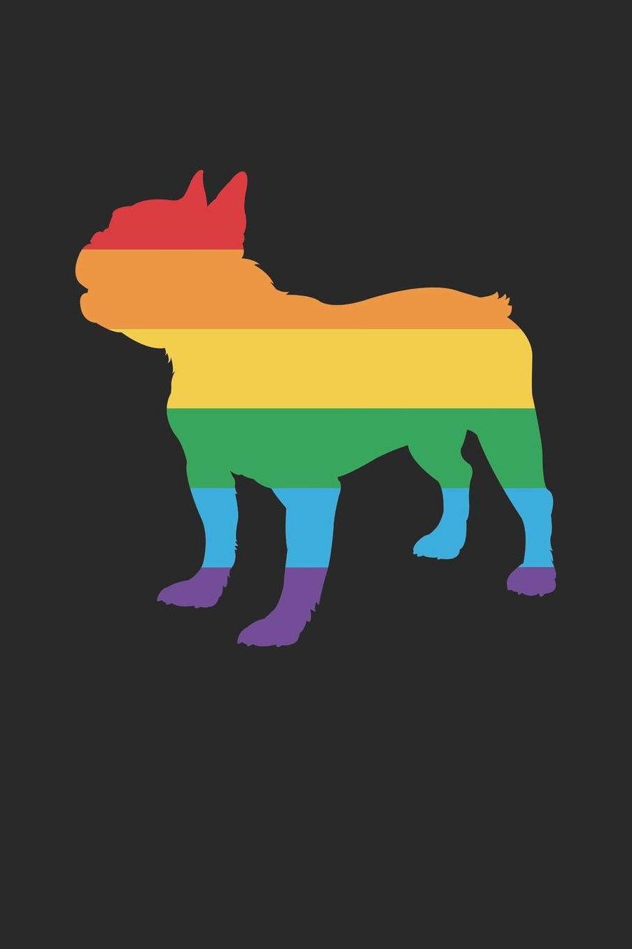 Boston Terrier Notebook - Gay Pride Flag Boston Terrier LGBT Pride Month - Boston Terrier Journal: Medium College-Ruled Journey Diary, 110 page, Lined, 6x9 (15.2 x 22.9 cm)