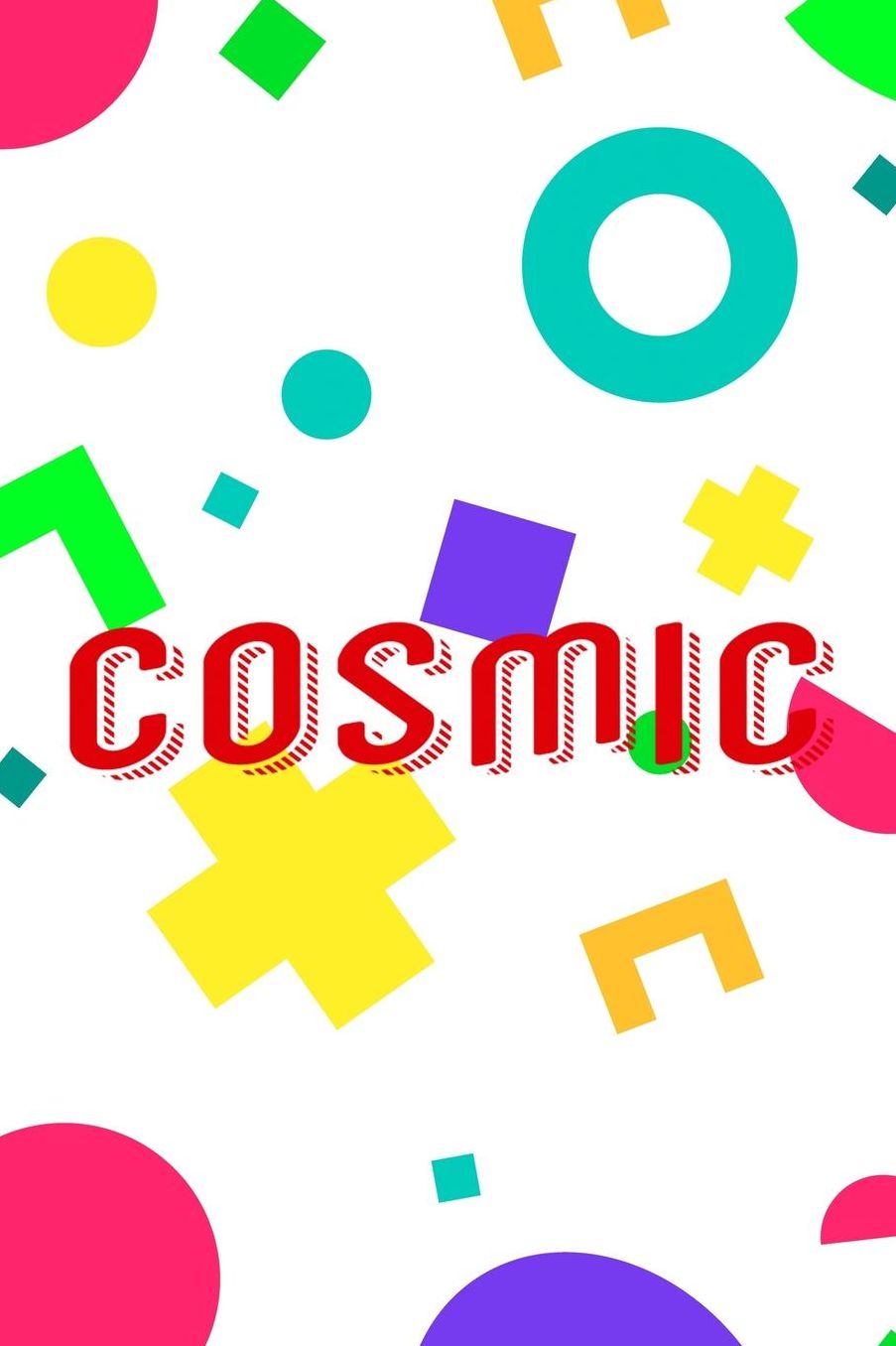 Cosmic: Blank Lined Notebook (80's ) Rad