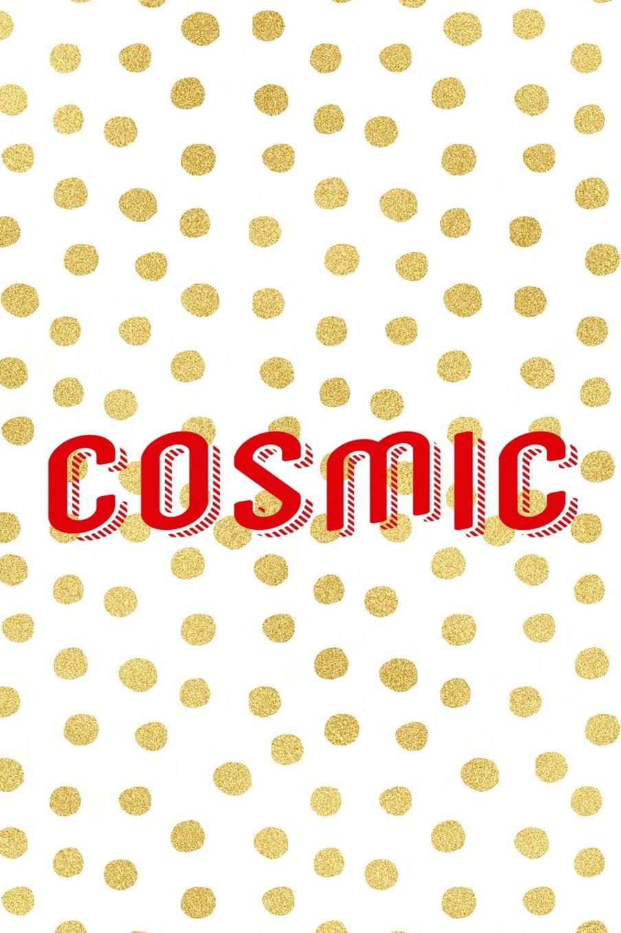Cosmic: Blank Lined Notebook (80's ) Dots