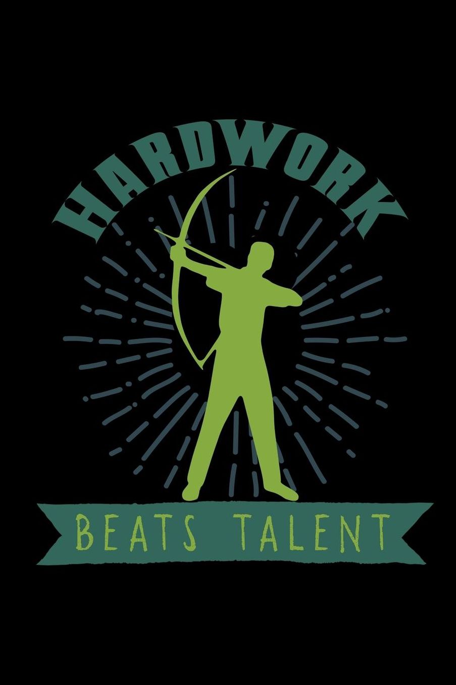 Hardwork beats talent: Notebook Journal Diary 110 Lined pages