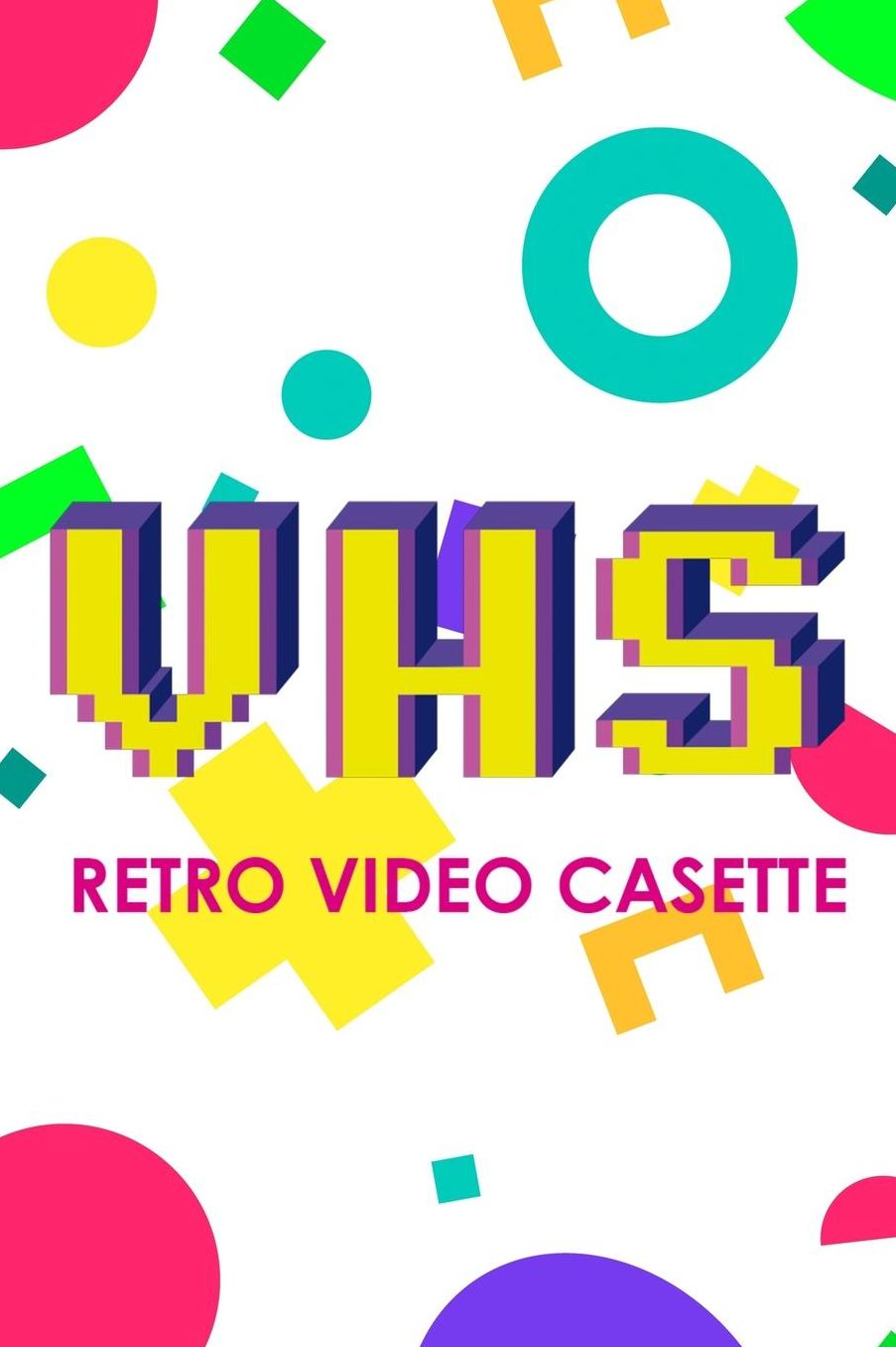VHS Retro Video Casette: Blank Lined Notebook (80's ) Rad
