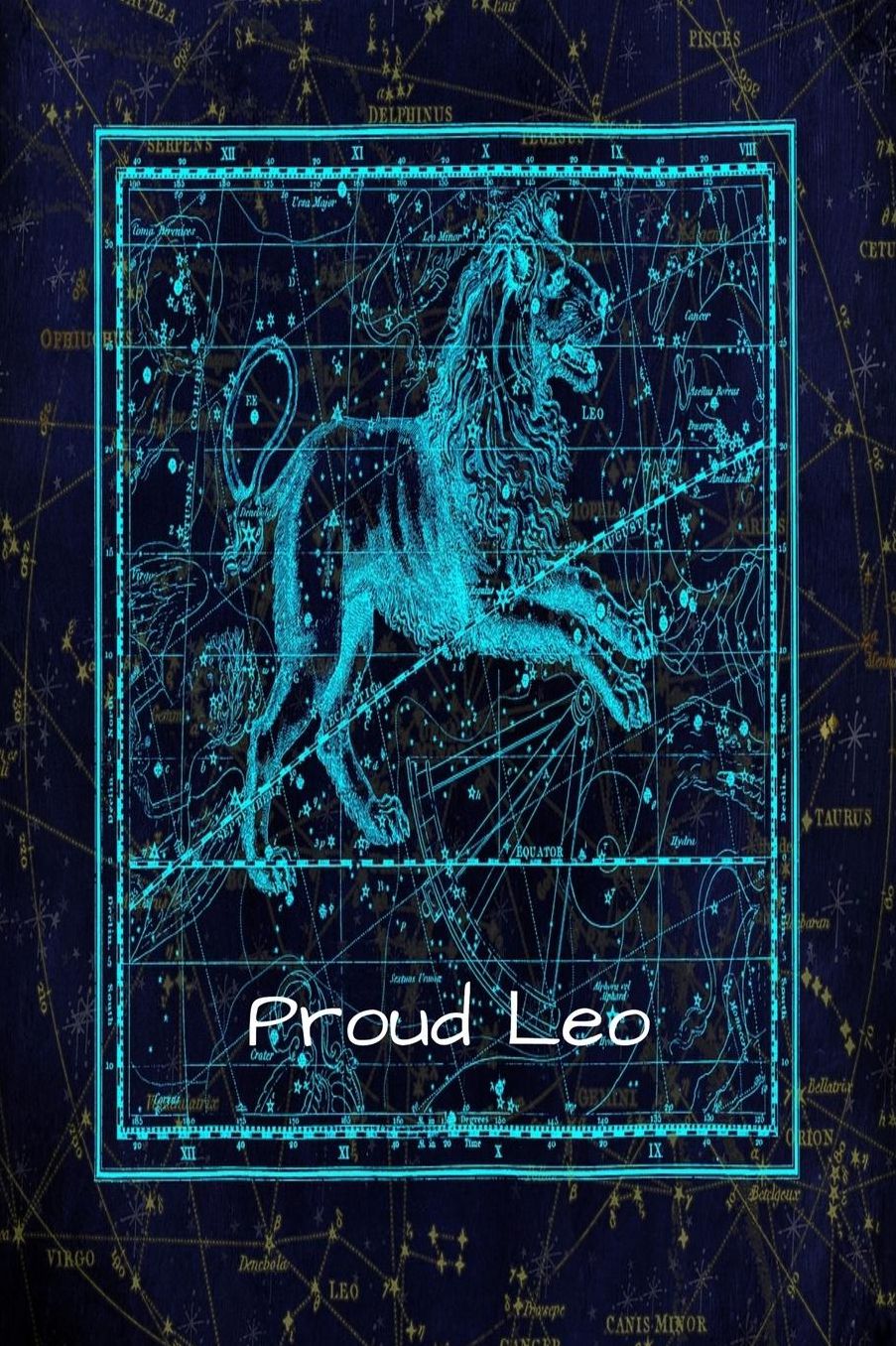 Proud Leo: The perfect constellation Leo Lion Astrology Horoscope Journal Notebook to log your thoughts, feelings, ideas or doodles