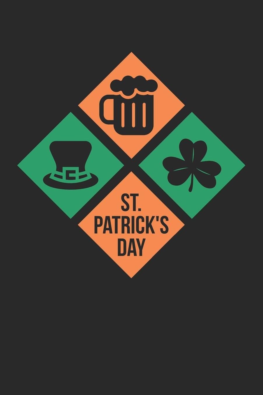 St. Patrick's Day Notebook - St Patricks Day Gift Irish Leprechaun Hat Clover Beer - St. Patrick's Day Journal: Medium College-Ruled Journey Diary, 110 page, Lined, 6x9 (15.2 x 22.9 cm)