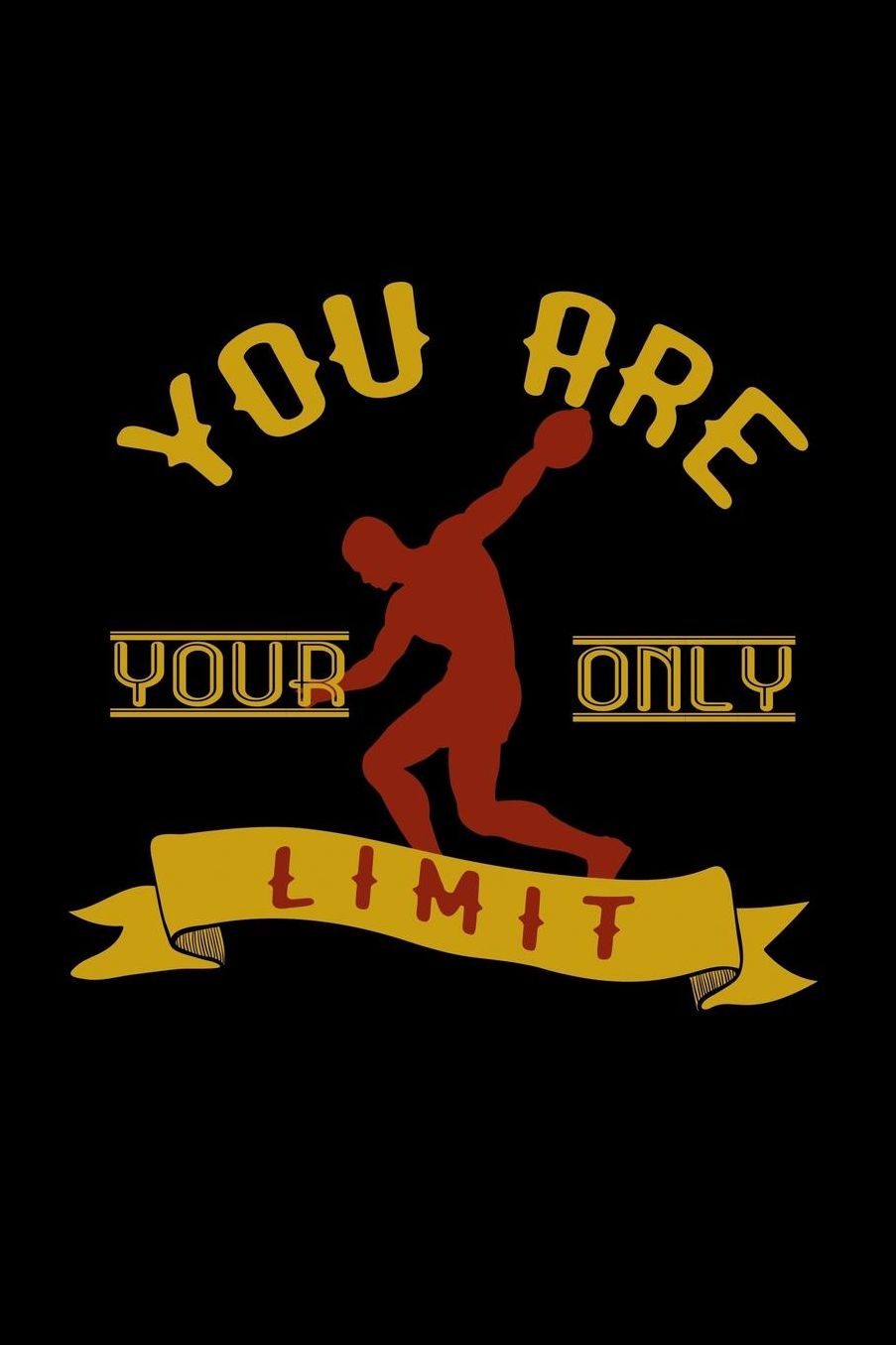 You are your only limit: Notebook Journal Diary 110 Lined pages
