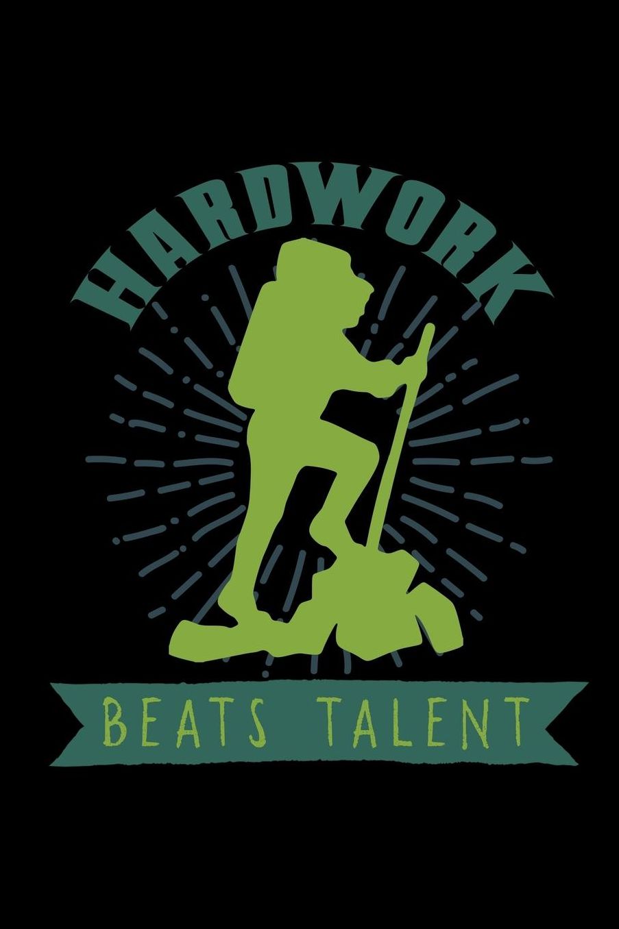 Hardwork beats talent: Notebook Journal Diary 110 Lined pages
