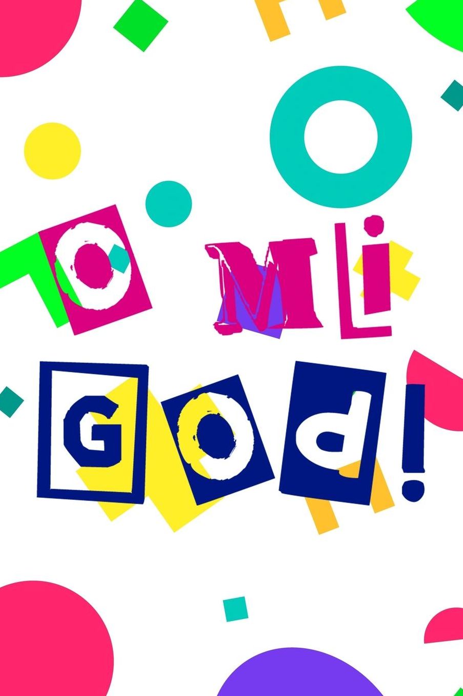O Mi God!: Blank Lined Notebook (80's ) Rad