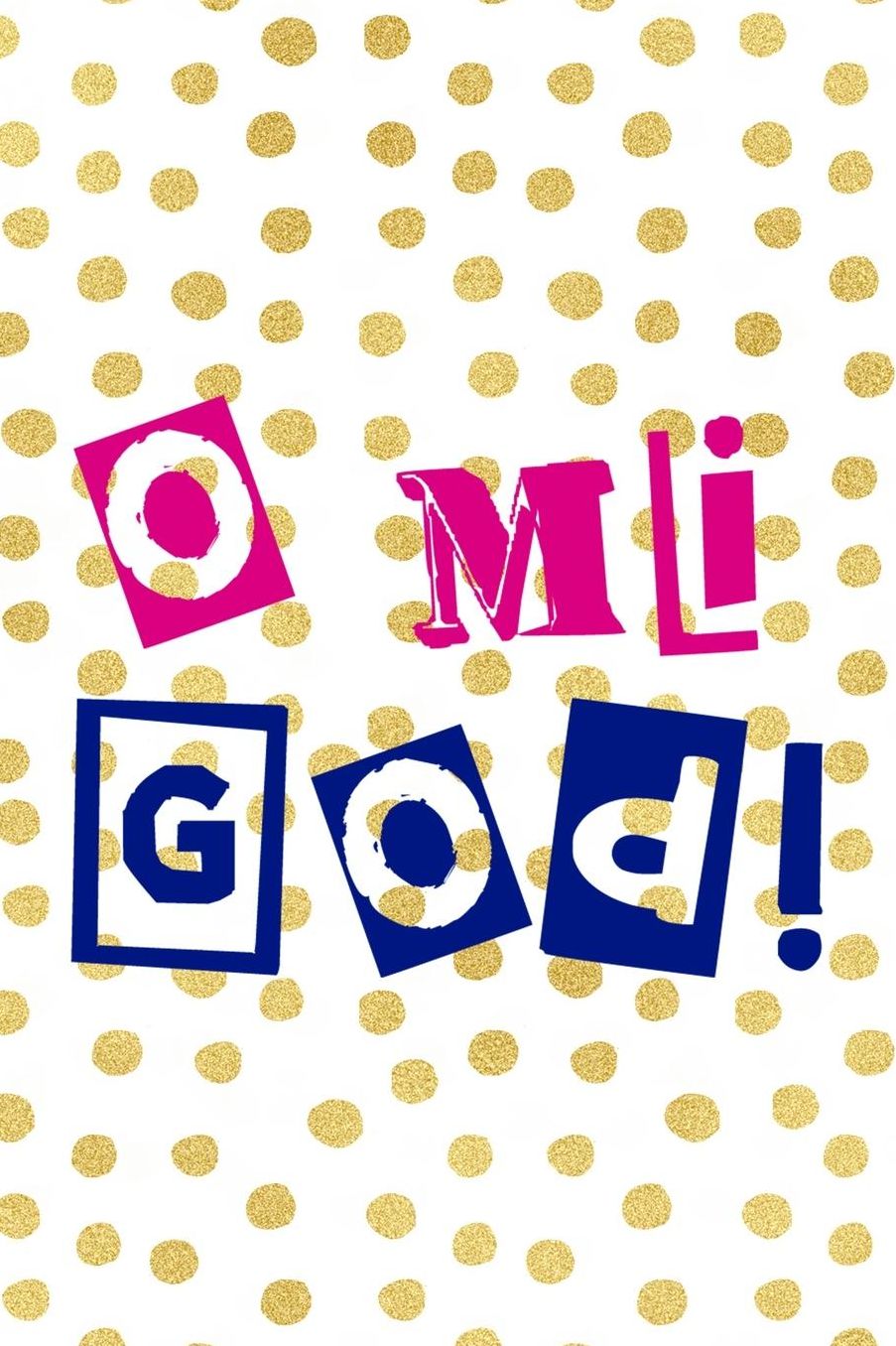 O Mi God!: Blank Lined Notebook (80's ) Dots