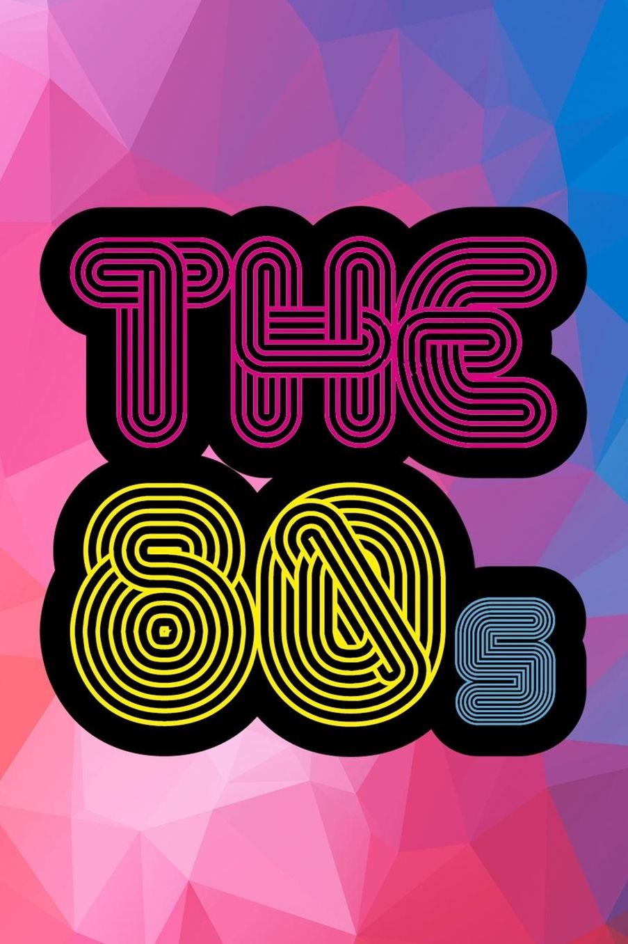 The 80's: Blank Lined Notebook (80's ) Geometric