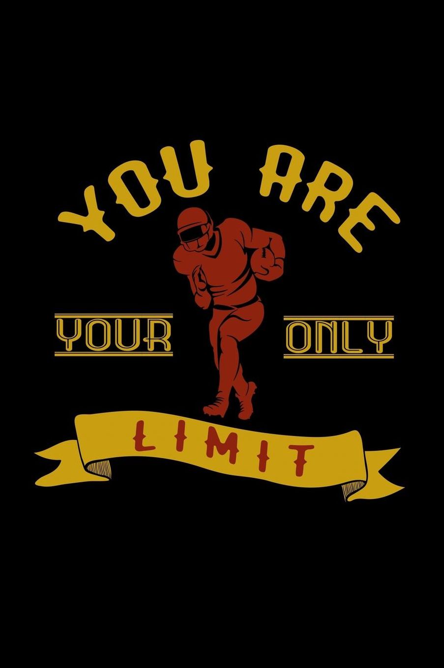 You are your only limit: Notebook Journal Diary 110 Lined pages