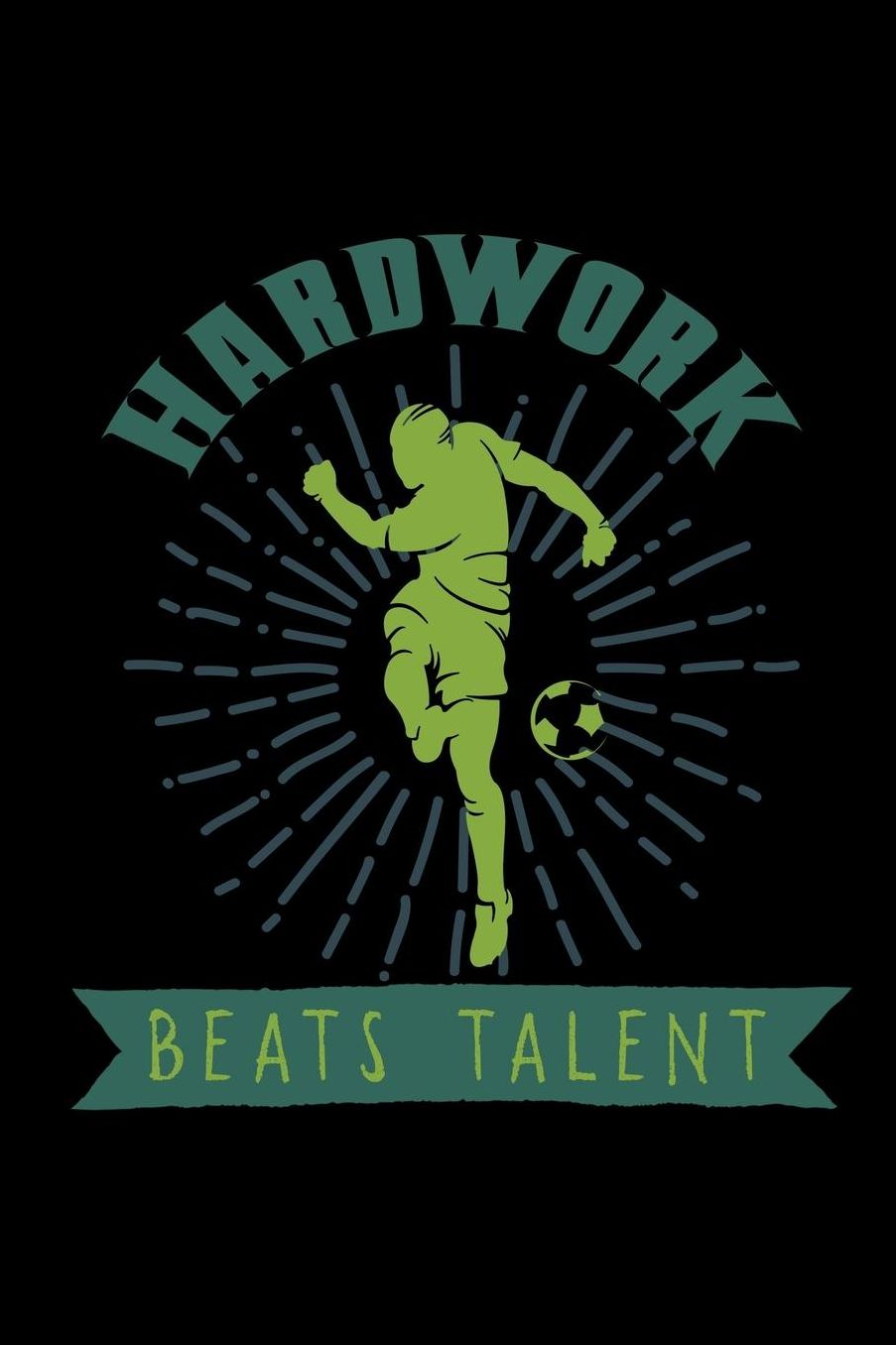 Hardwork beats talent: Notebook Journal Diary 110 Lined pages