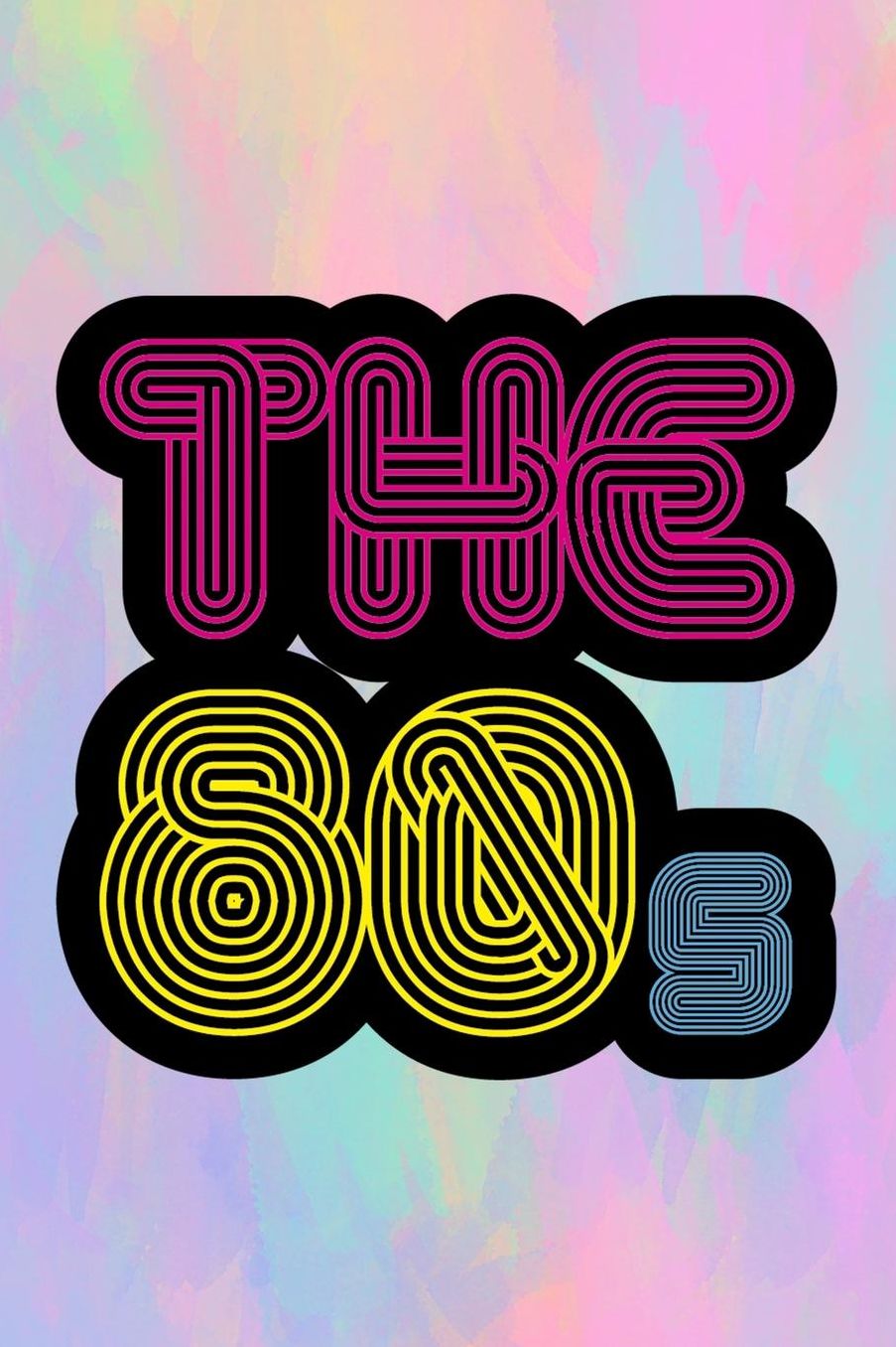 The 80's: Blank Lined Notebook (80's ) Pastel