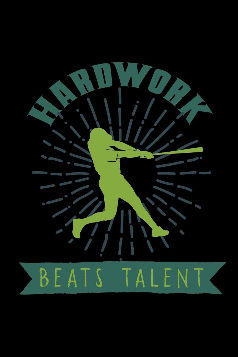 Hardwork beats talent: Notebook Journal Diary 110 Lined pages