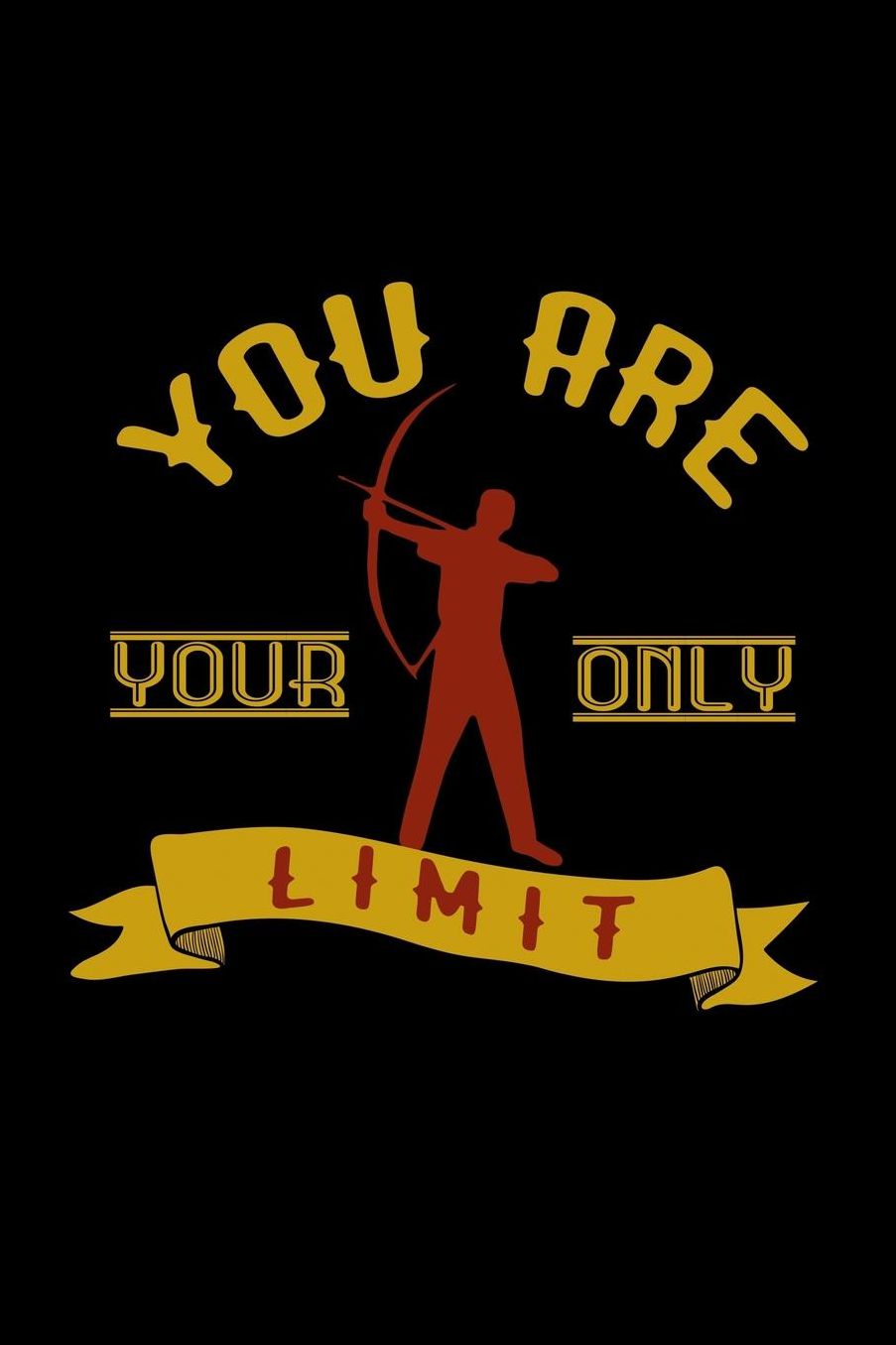 You are your only limit: Notebook Journal Diary 110 Lined pages