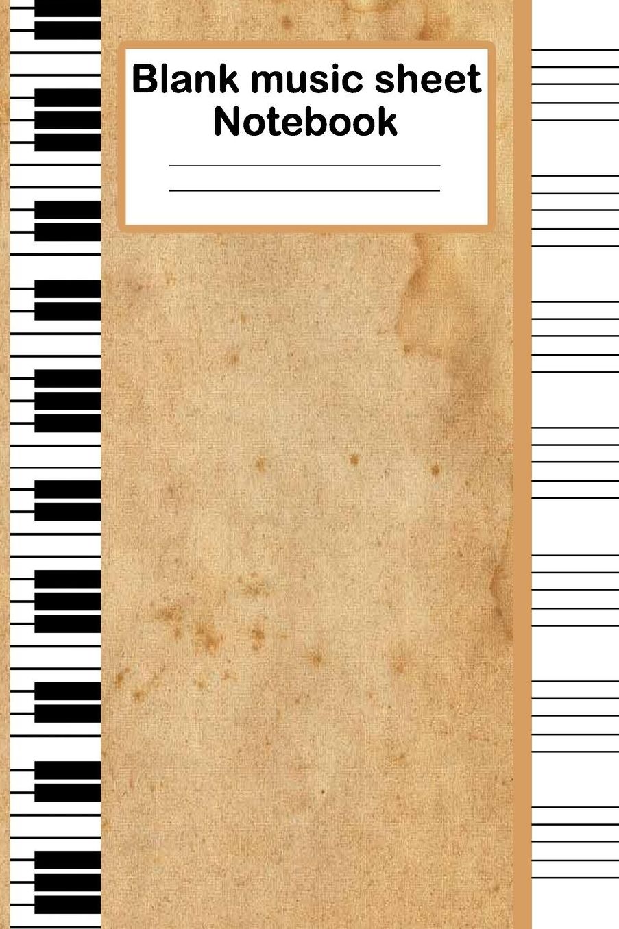 Blank music sheet notebook: 100 pages Music Manuscript Composing Paper for Musicians, Students, and Songwriting fans who like to write their notes