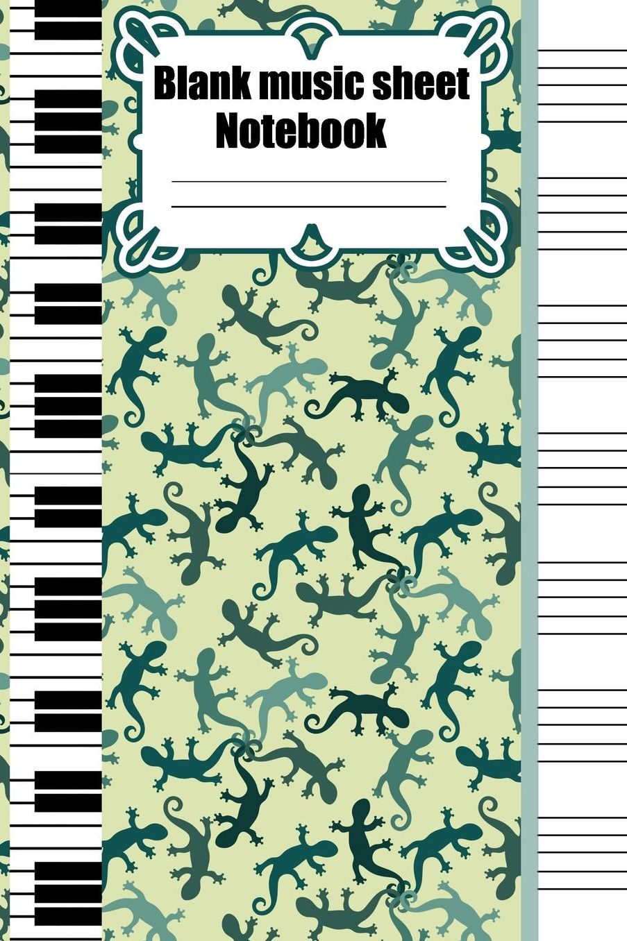 Blank music sheet notebook: 100 pages Music Manuscript Composing Paper for Musicians, Students, and Songwriting fans who like to write their notes