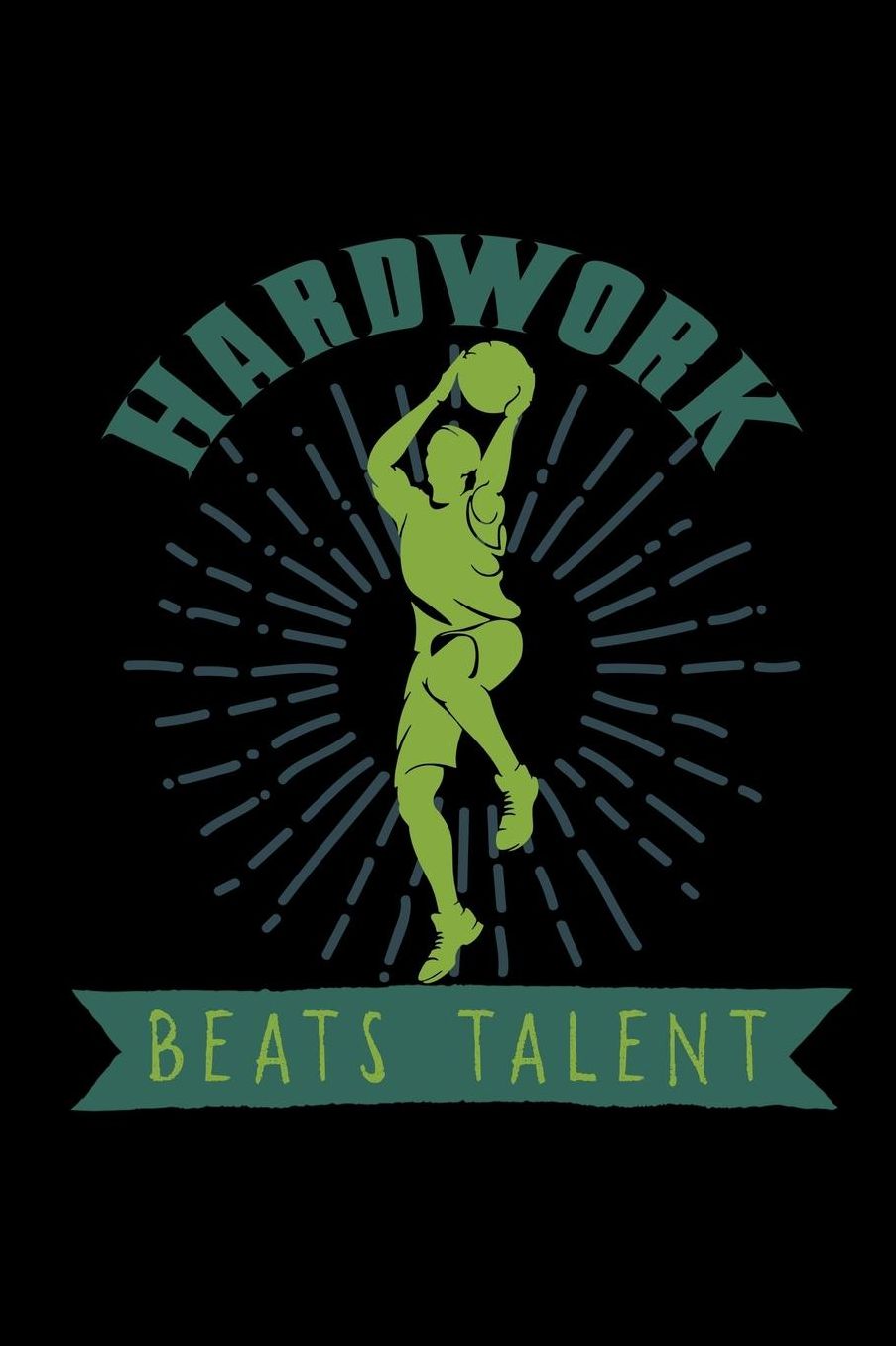 Hardwork beats talent: Notebook Journal Diary 110 Lined pages