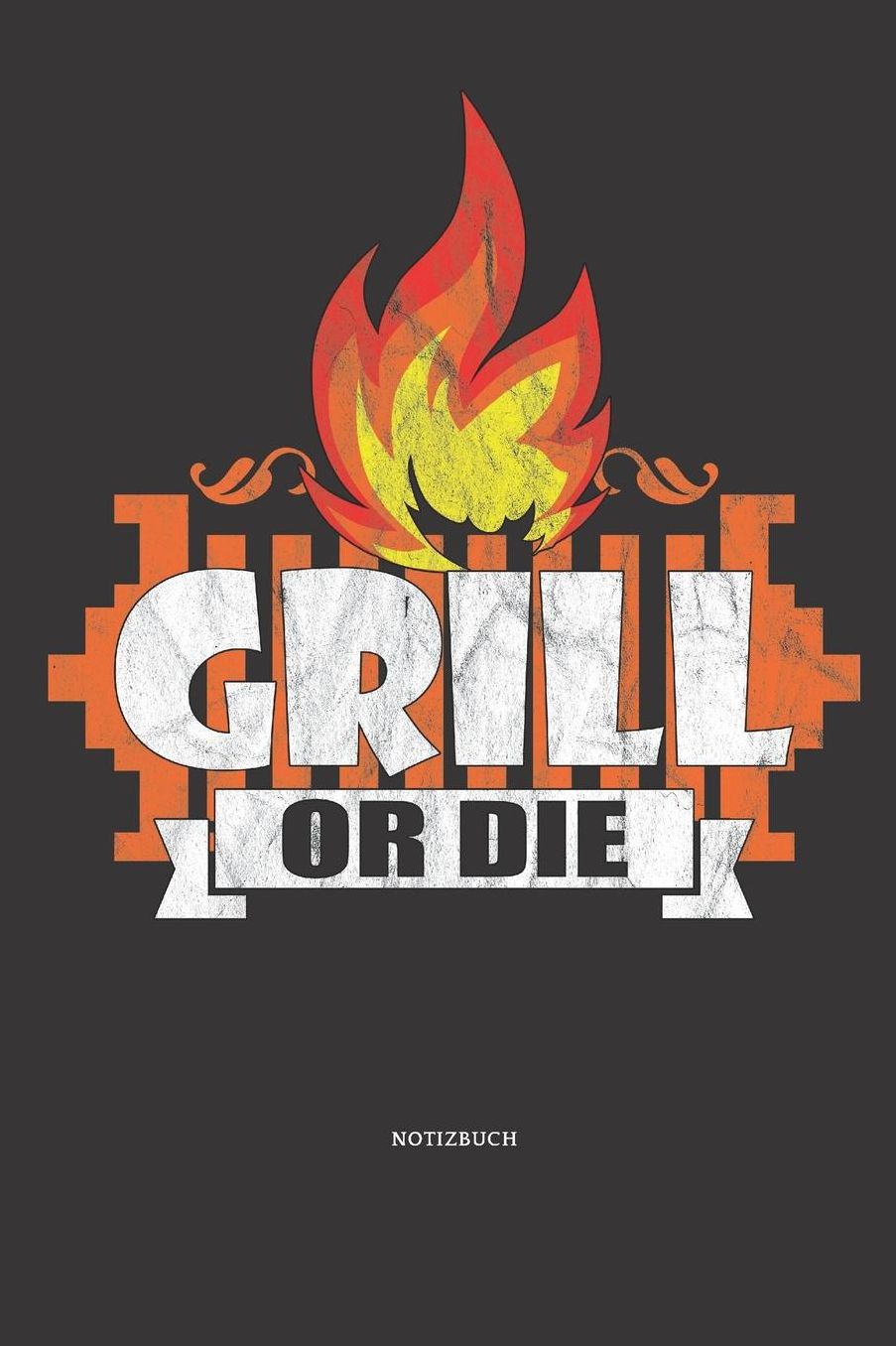 Notizbuch: BBQ Mandala Notizbuch / Tagebuch / Journal mit 120 leeren Linierte Seiten Papa, Koch, Grillmeister
