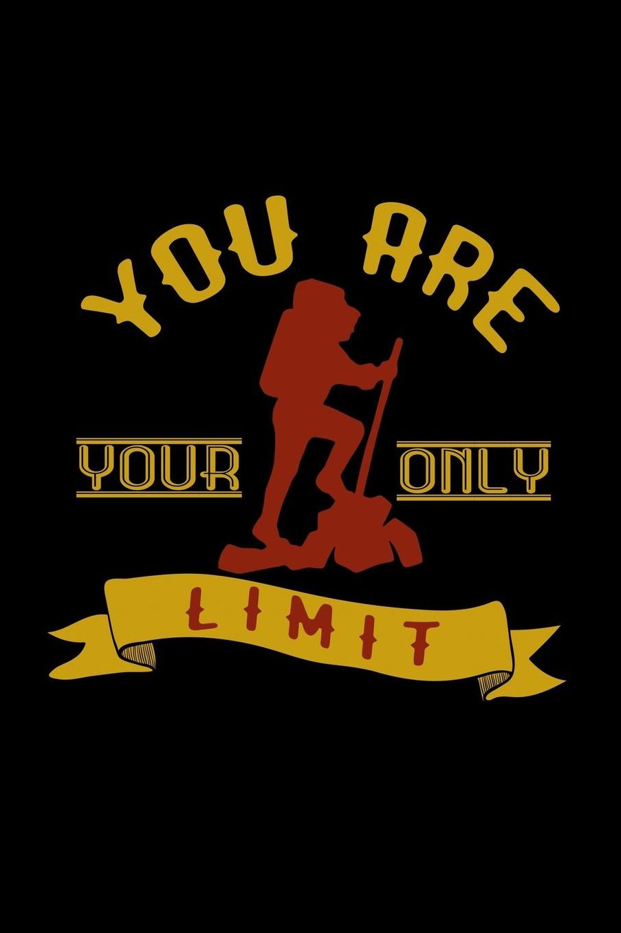 You are your only limit: Notebook Journal Diary 110 Lined pages