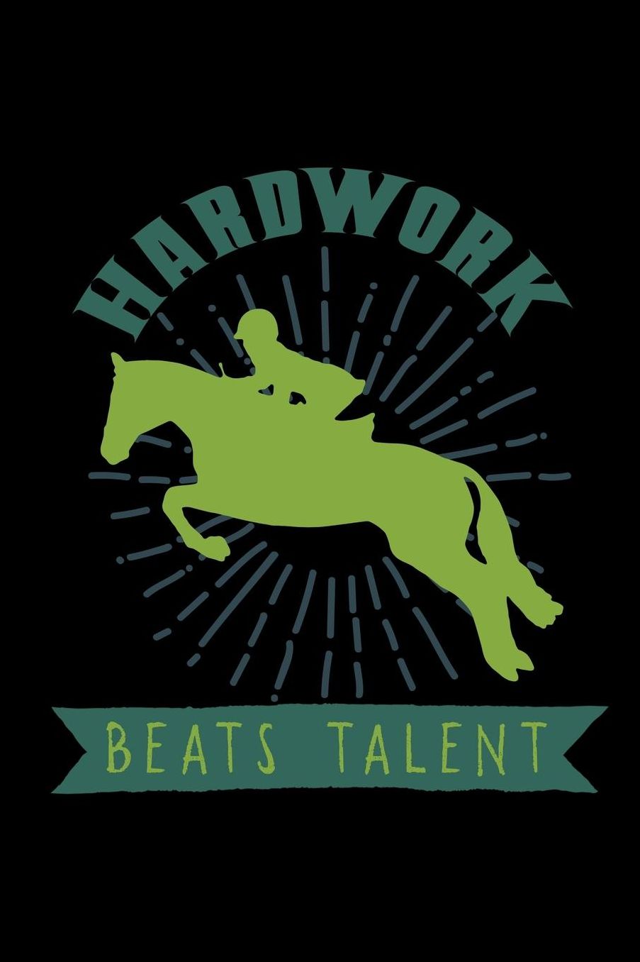 Hardwork beats talent: Notebook Journal Diary 110 Lined pages